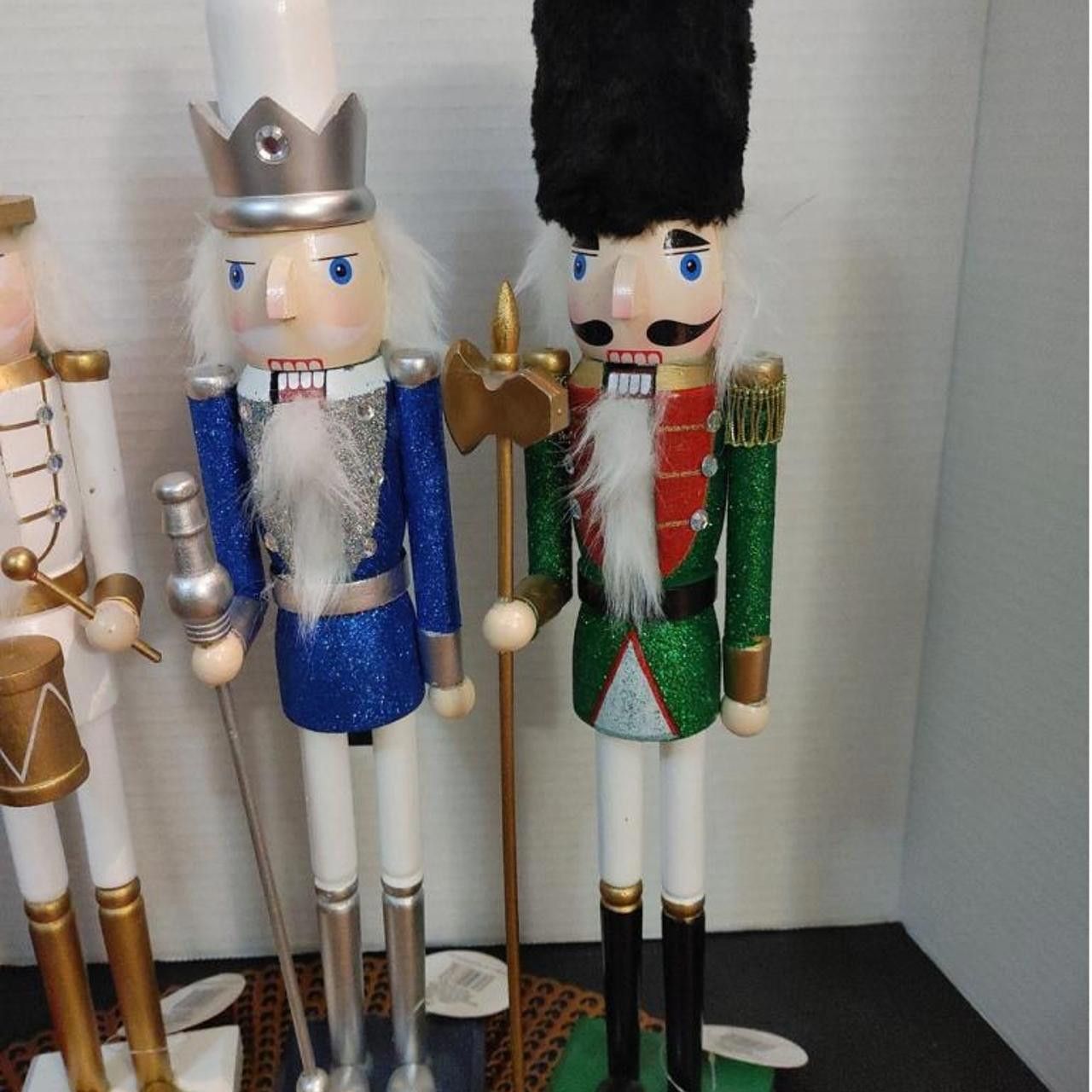 Designer Set of 4 Colorful Nutcracker Figurines - Christmas Decor Size ONE SIZE - 3 Thumbnail