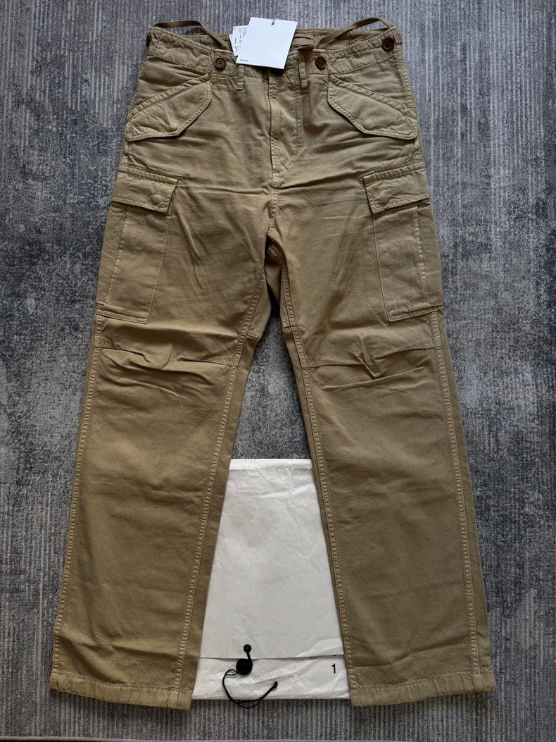 visvim size 1 21AW EIGER SANCTION PANTS DMGD Khaki Worn Arm