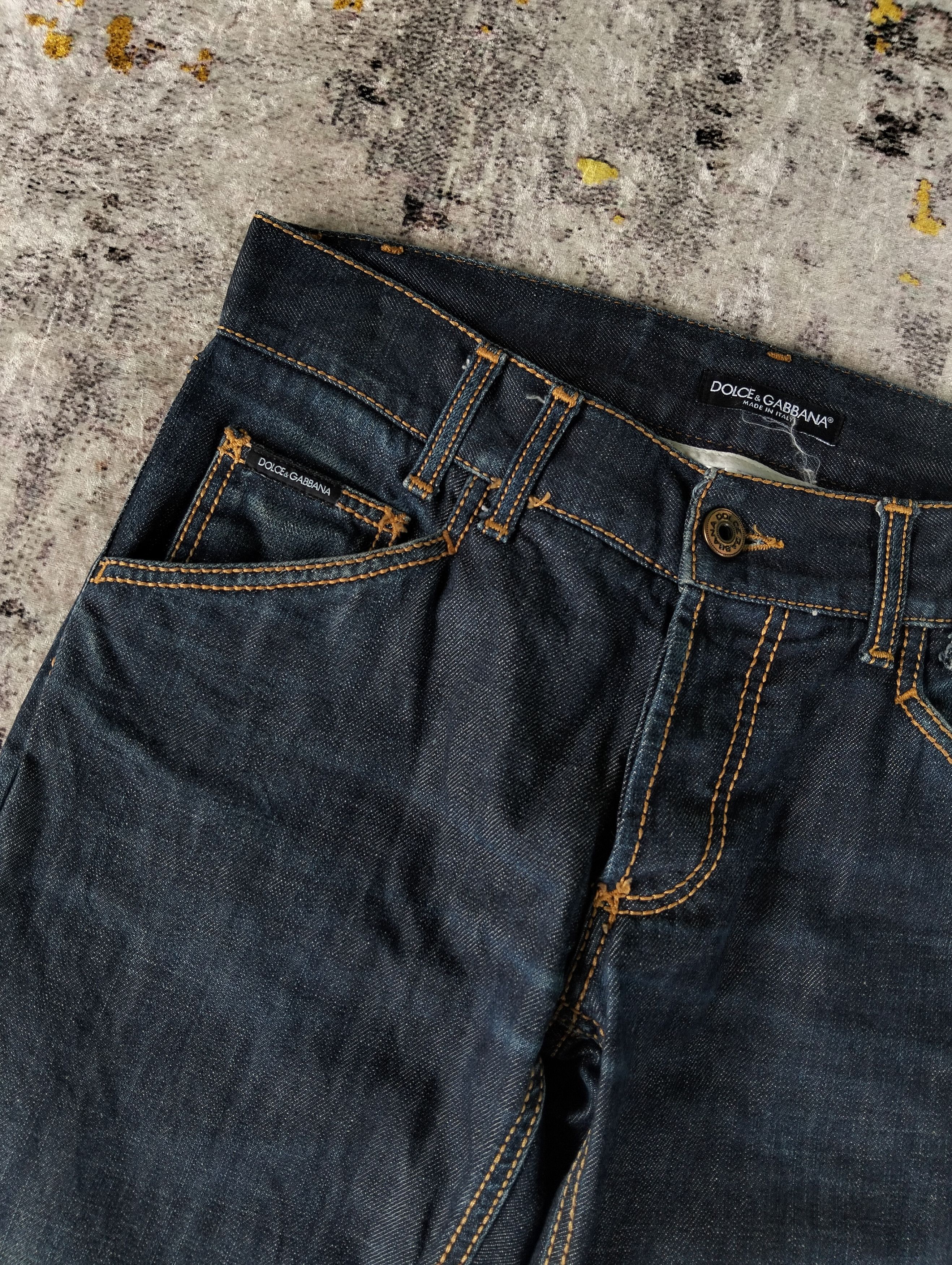 Dolce & Gabbana Vintage Dolce & Gabbana Embroidered ButtonFly Low Rise Jeans Size US 32 / EU 48 - 3 Thumbnail
