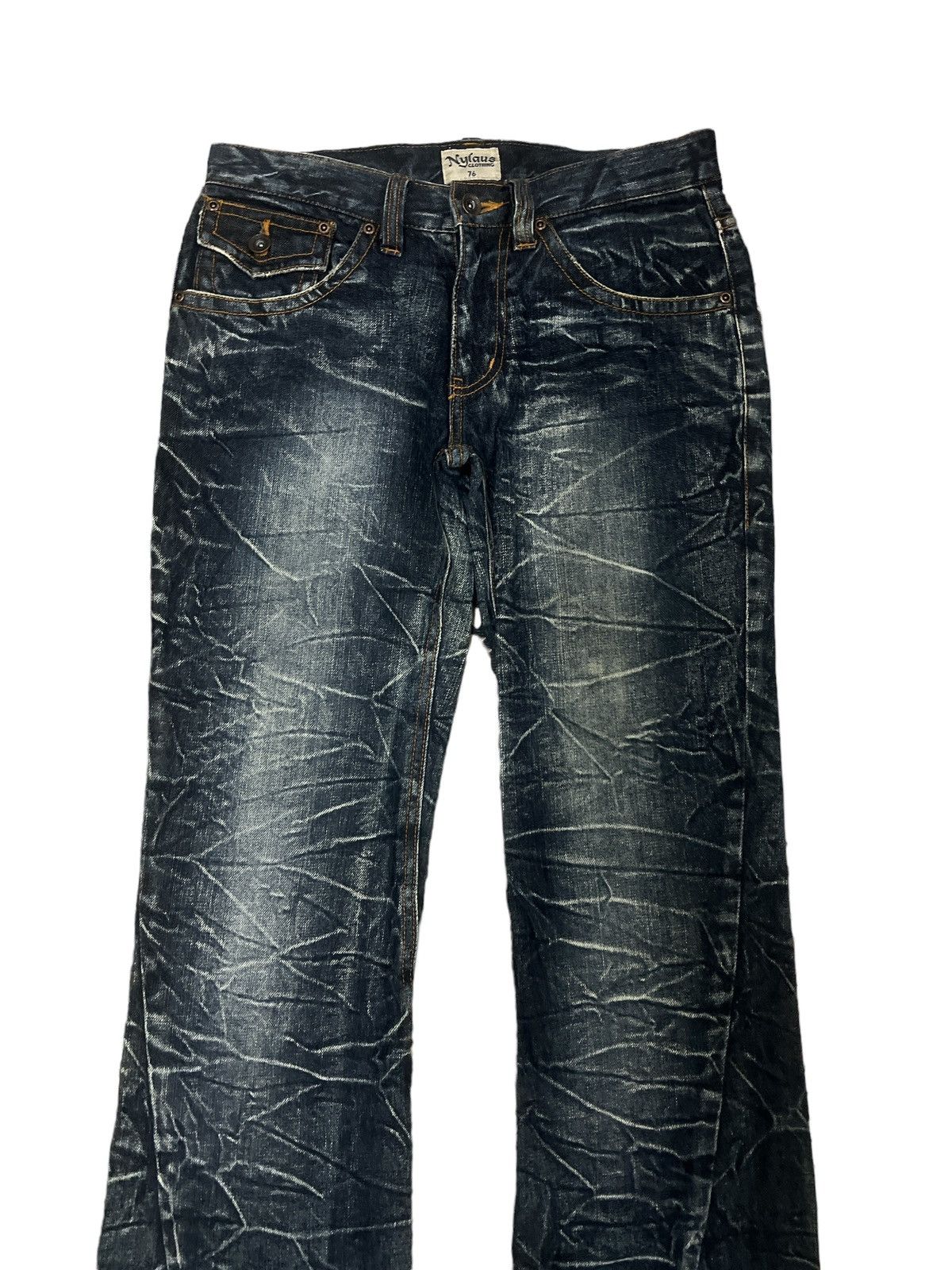 FLARED🔥NYLAUS DISTRESSED DENIM PANT