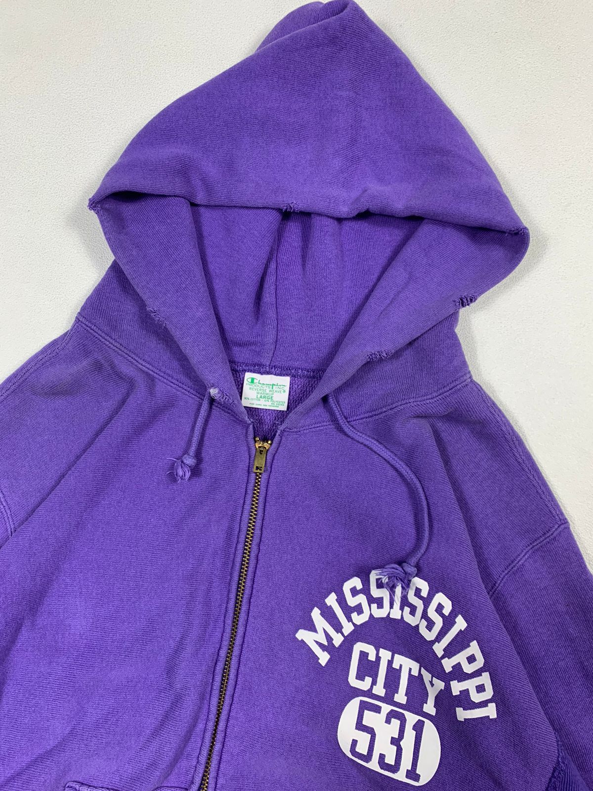 Champion × Vintage Champion Ziphoodie | Mississippi City 2000's Size US L / EU 52-54 / 3 - 4 Thumbnail