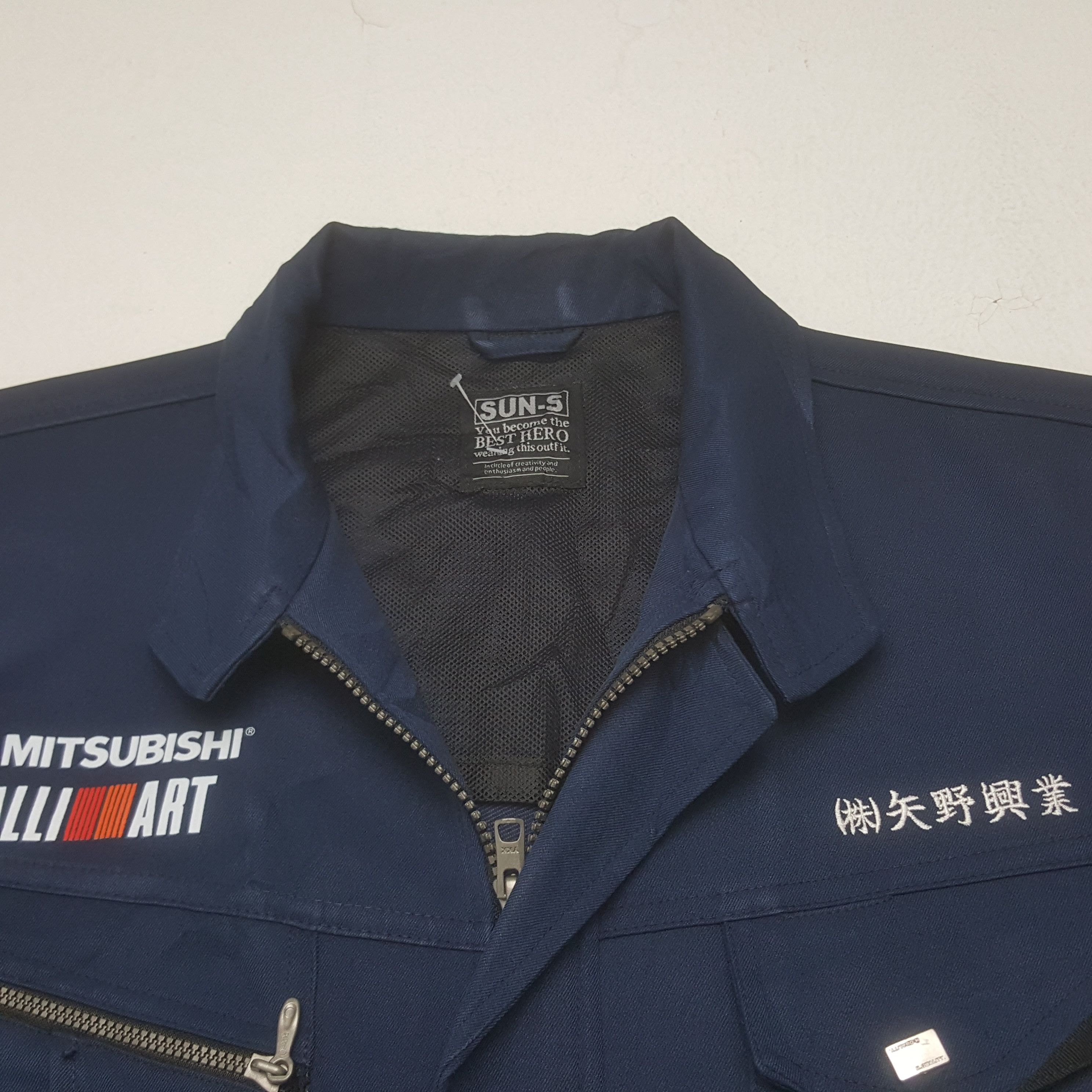 Japanese Brand × Uniform Wares × Vintage Vintage Mitsubishi Ralli Art Racing Custom Uniform Jacket Size US L / EU 52-54 / 3 - 5 Thumbnail