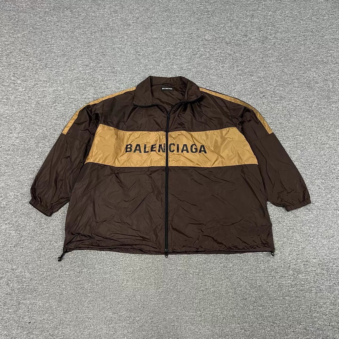 Balenciaga Brown Colorblock Lightweight Jacket - Size S Size US S / EU 44-46 / 1 - 1 Thumbnail