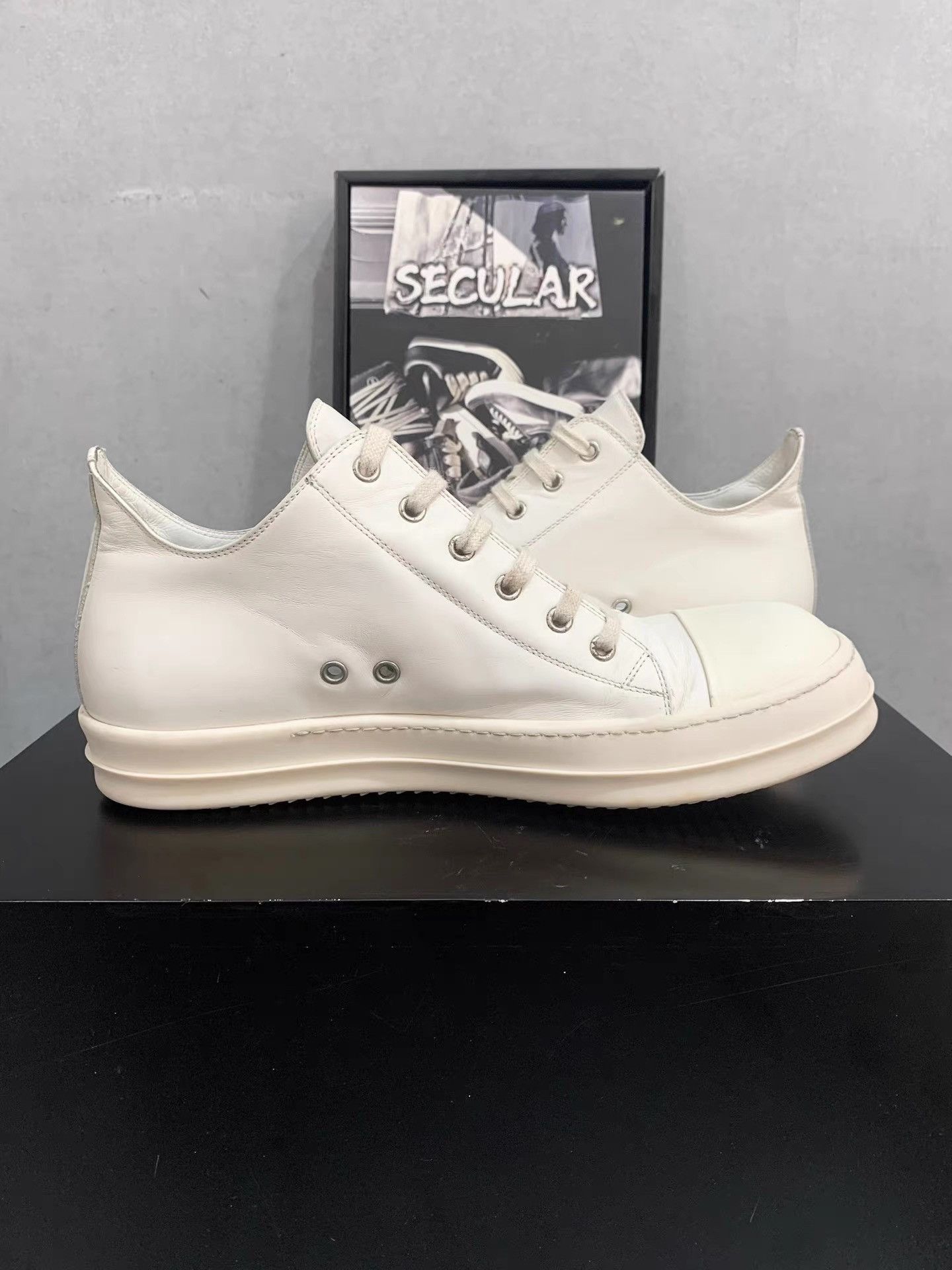 Rick Owens Rick Owens Mainline Milk Leather Low-Top Big Converse K34 Size US 11 / EU 44 - 5 Thumbnail