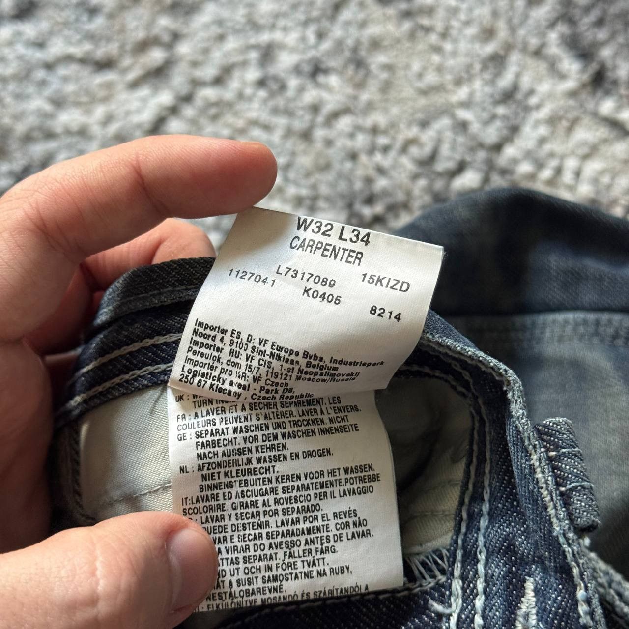 Lee Vintage Dirty Lee Carpenter Jeans Lee Worker Japan Denim Size US 32 / EU 48 - 13 Thumbnail