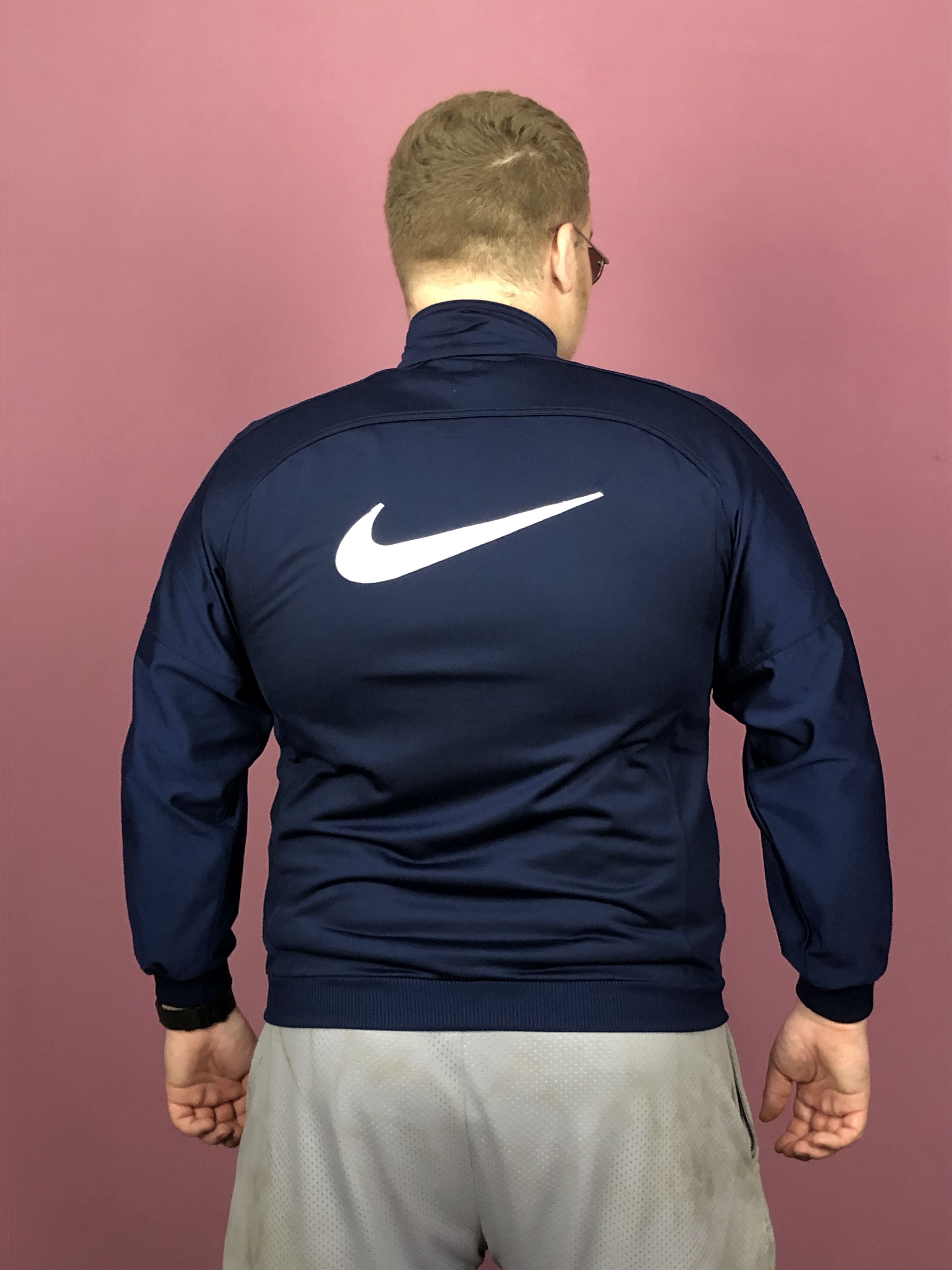Nike × Vintage 90s Nike Vintage Men's Track Jacket - L Size US L / EU 52-54 / 3 - 4 Thumbnail