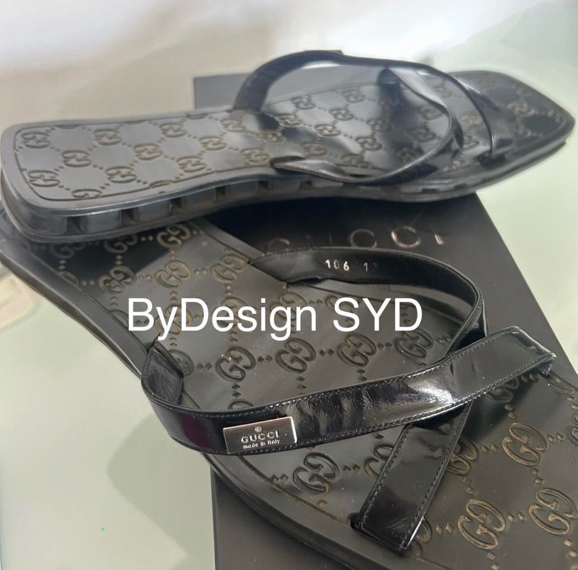 Gucci Gucci GG Monogram Flip Flop Slides w/ Gucci stamped Hardware Size US 9 / IT 39 - 5 Thumbnail