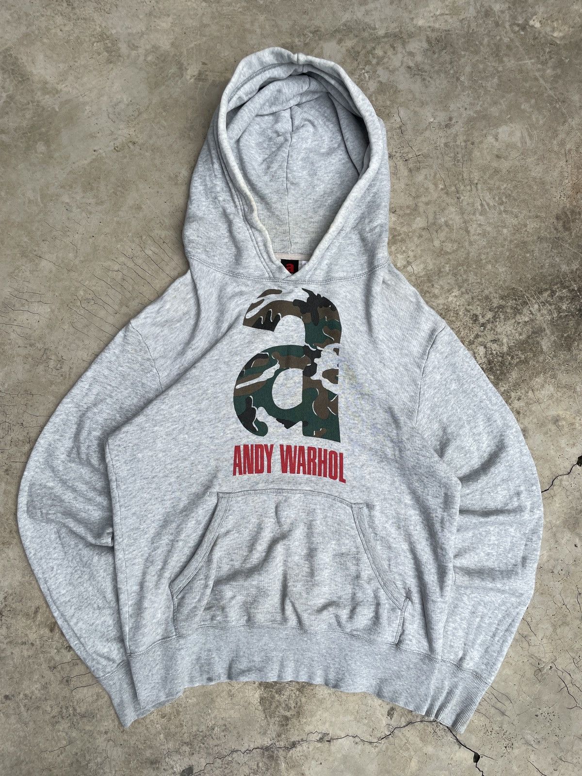 Andy Warhol × Vintage Vintage Andy Warhol Grey Hoodie Size US XL / EU 56 / 4 - 4 Thumbnail