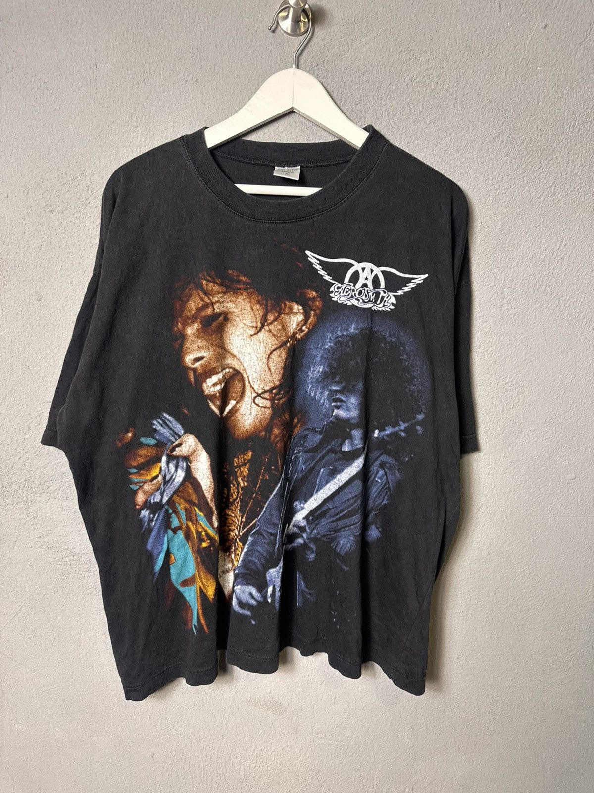 Brockum Vtg 90's Aerosmith 1993 Get A Grip Tour T-Shirt Cow Udder Size US XL / EU 56 / 4 - 1 Thumbnail