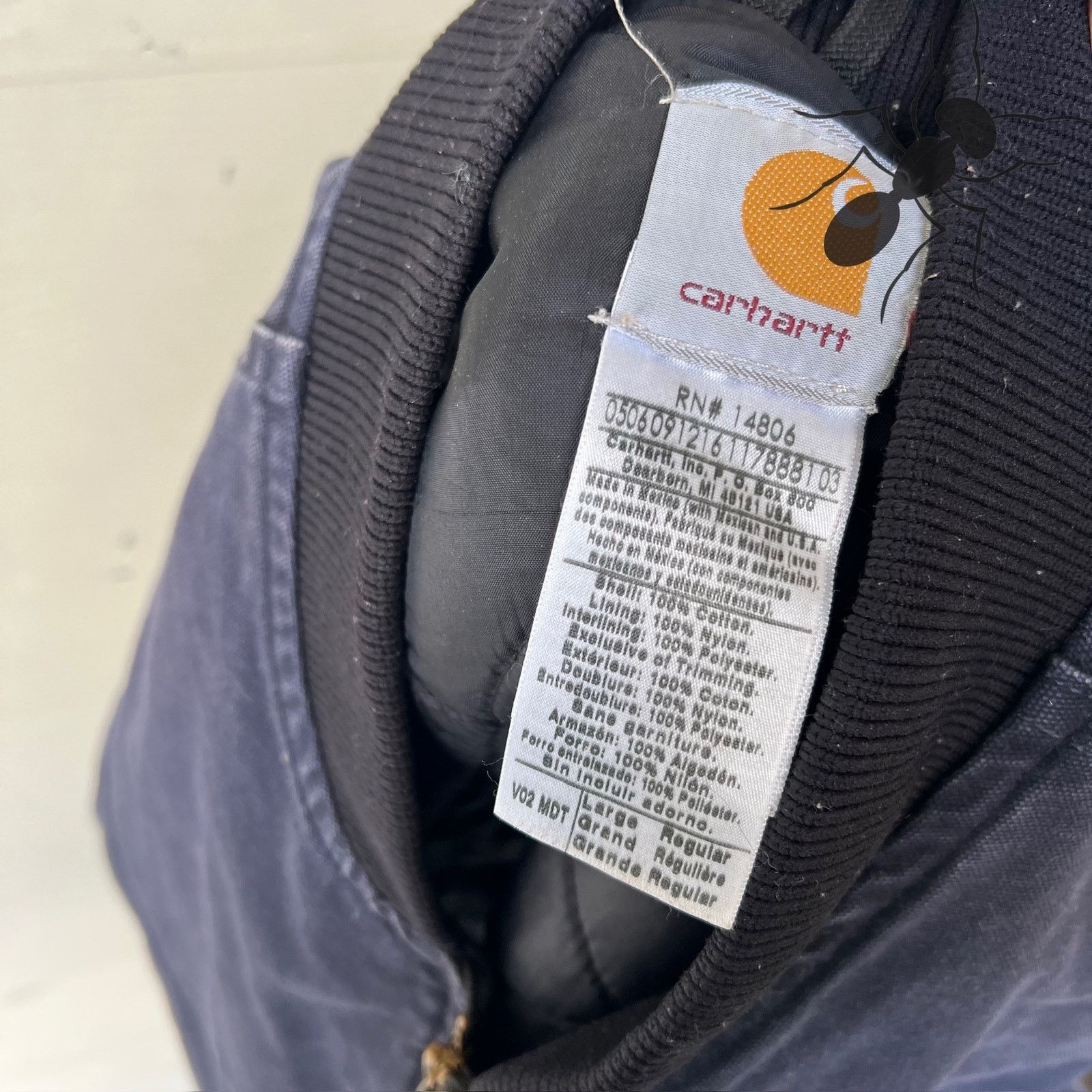 Carhartt × Vintage Carhartt V02 MDT blue quilted work wear vest Size US L / EU 52-54 / 3 - 6 Thumbnail