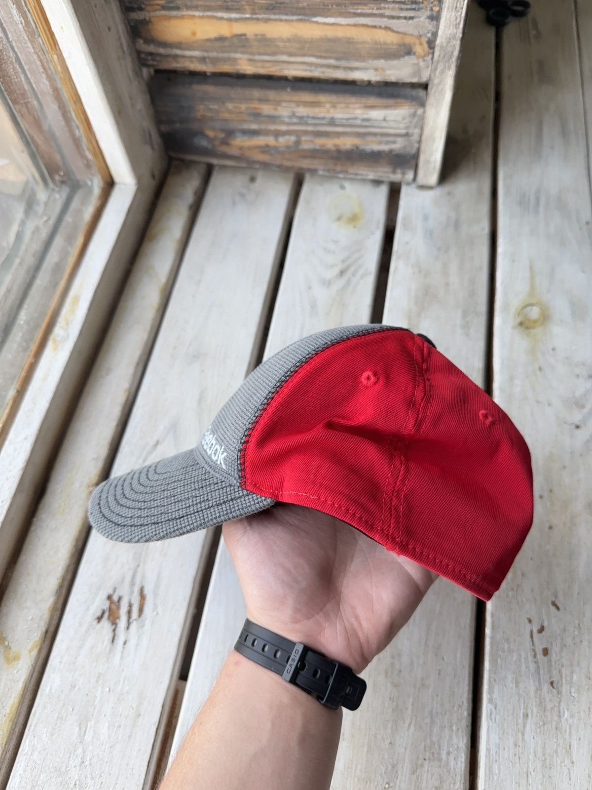 NHL × Reebok Vntg 00s Reebok Chicago Blackhawks Stanley Cup Playoffs cap Size ONE SIZE - 4 Thumbnail