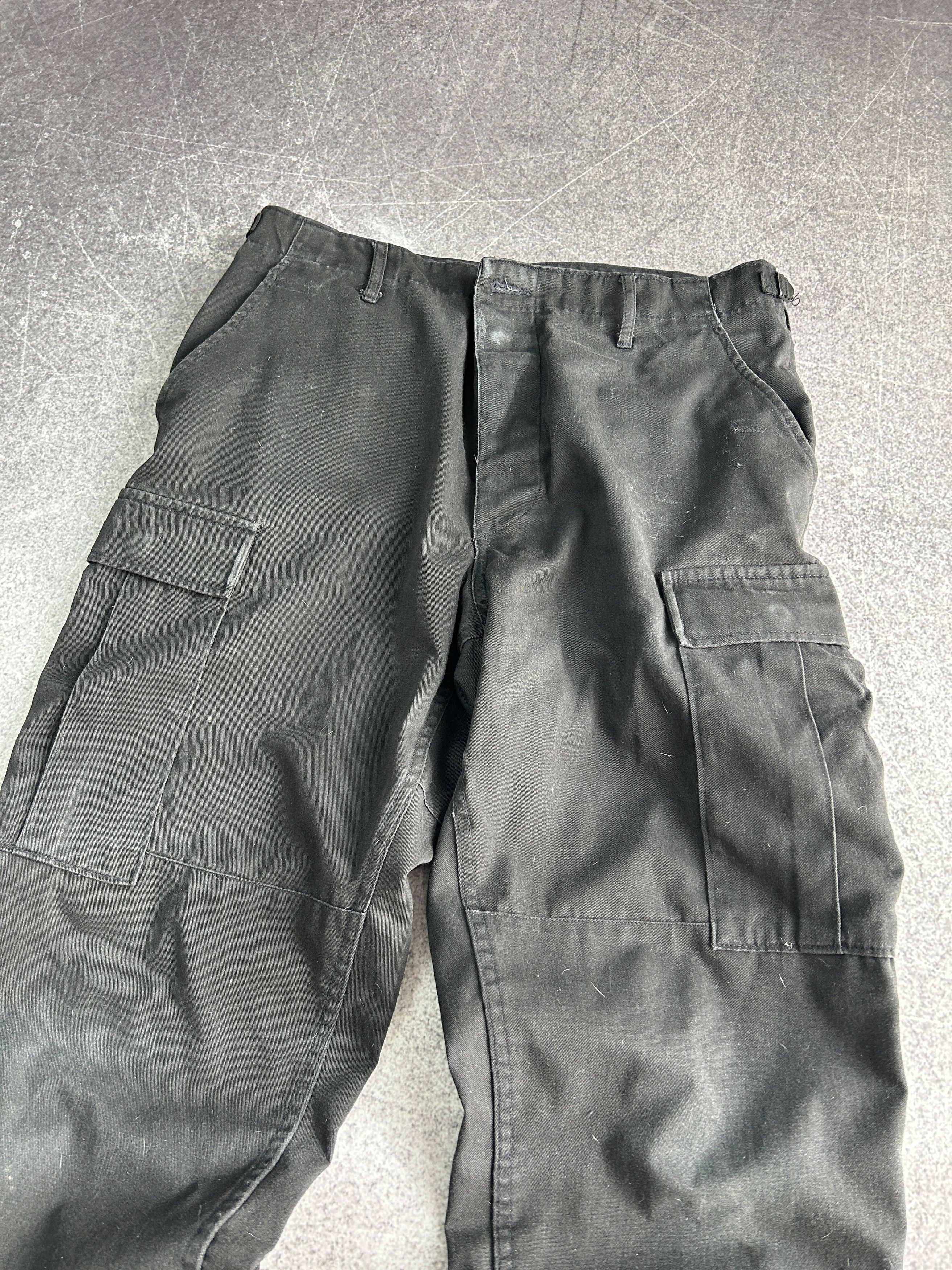 Vintage VTG Balenciaga Rick Owens Style Black Cargo Jeans 90s Y2K Size US 32 / EU 48 - 5 Thumbnail