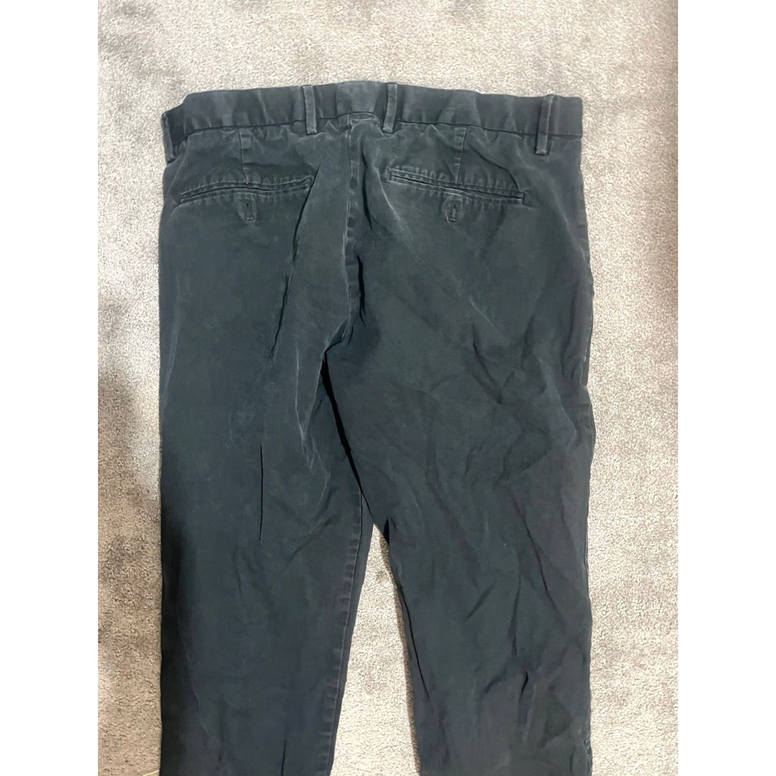 Gap VINTAGE? No — Gap Men's Chino Pants Slim 34x34 Black Cotton Flat Front Canvas Casual Pants 34 Inseam Slim Fit Mens Size US 34 / EU 50 - 4 Thumbnail