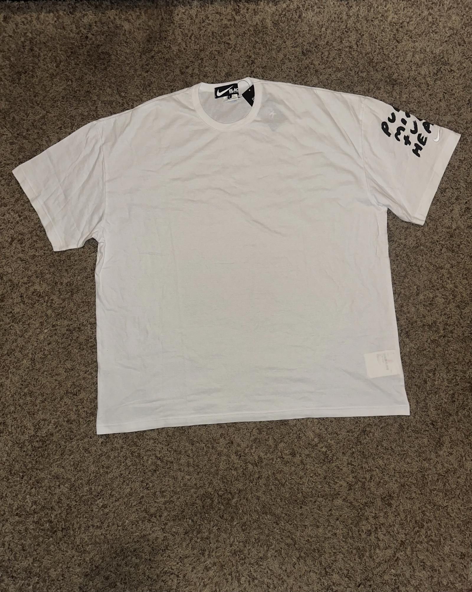 Nike Men’s Comme Des Garçons Slogan-Print T-Shirt