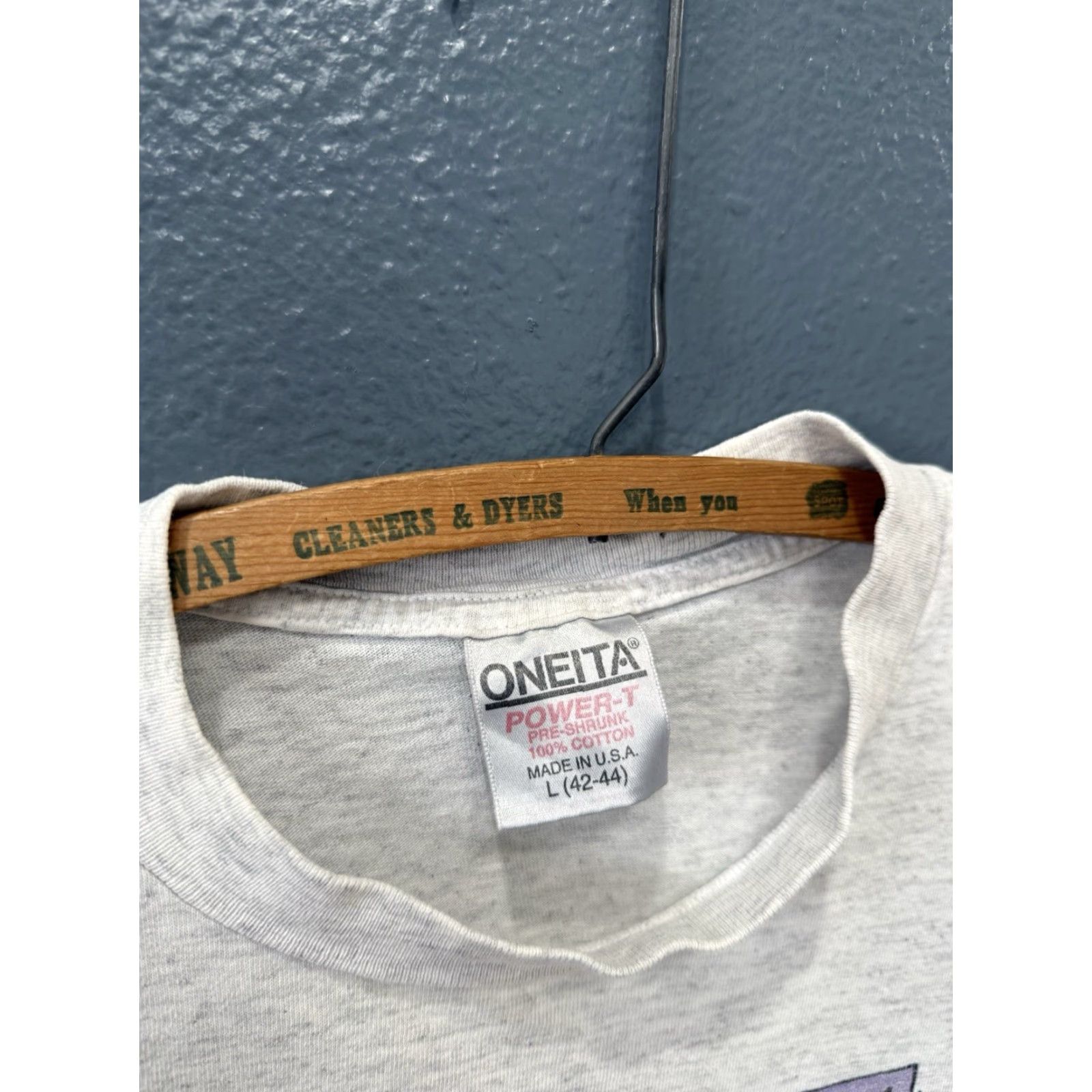 Palace VINTAGE 90s Onetia T-Shirt Gray Large Mens Shirt 90s Toby’s Tofu Palace Oregon Size US L / EU 52-54 / 3 - 2 Thumbnail