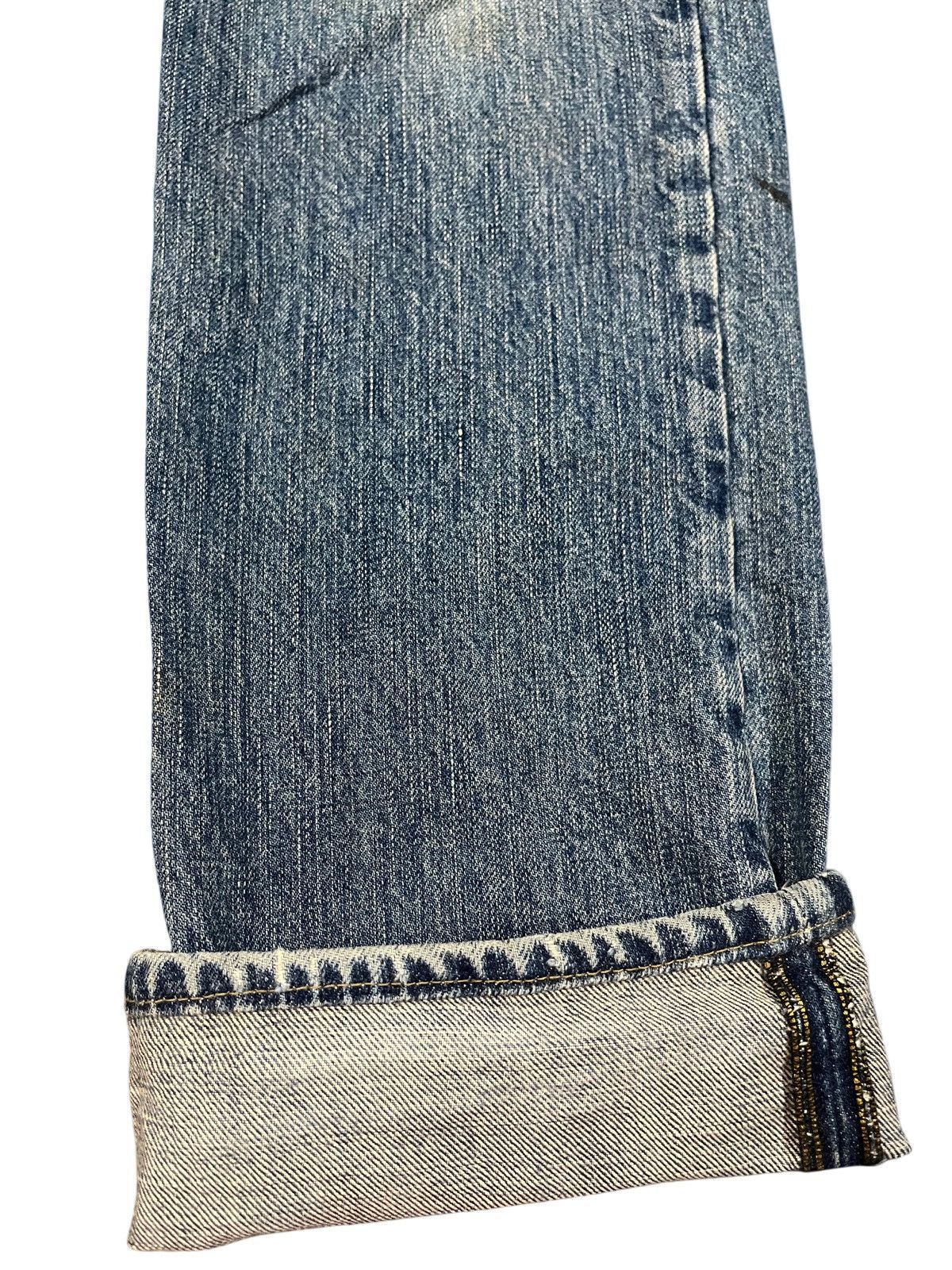 5351 POUR LES HOMMES Vintage Schorl by Kazuhisa komura Mudwash Distressed Denim Size US 32 / EU 48 - 5 Thumbnail
