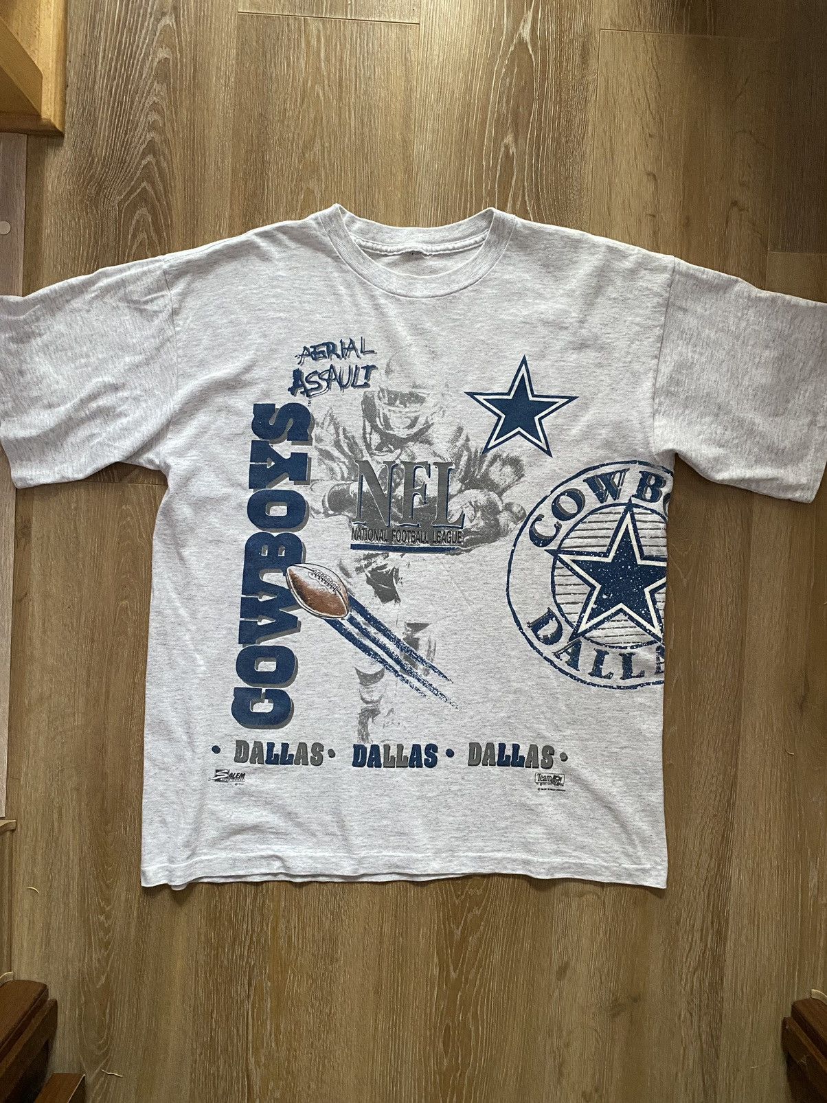 NFL Vintage 90s Dallas Cowboys All Over Print 1991 Football y2k Size US XL / EU 56 / 4 - 1 Thumbnail