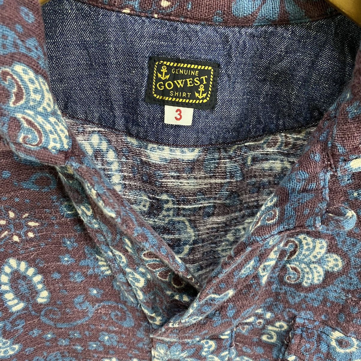 Japanese Brand Gowest Hawaiian shirt overprint single pocket Size US L / EU 52-54 / 3 - 8 Thumbnail