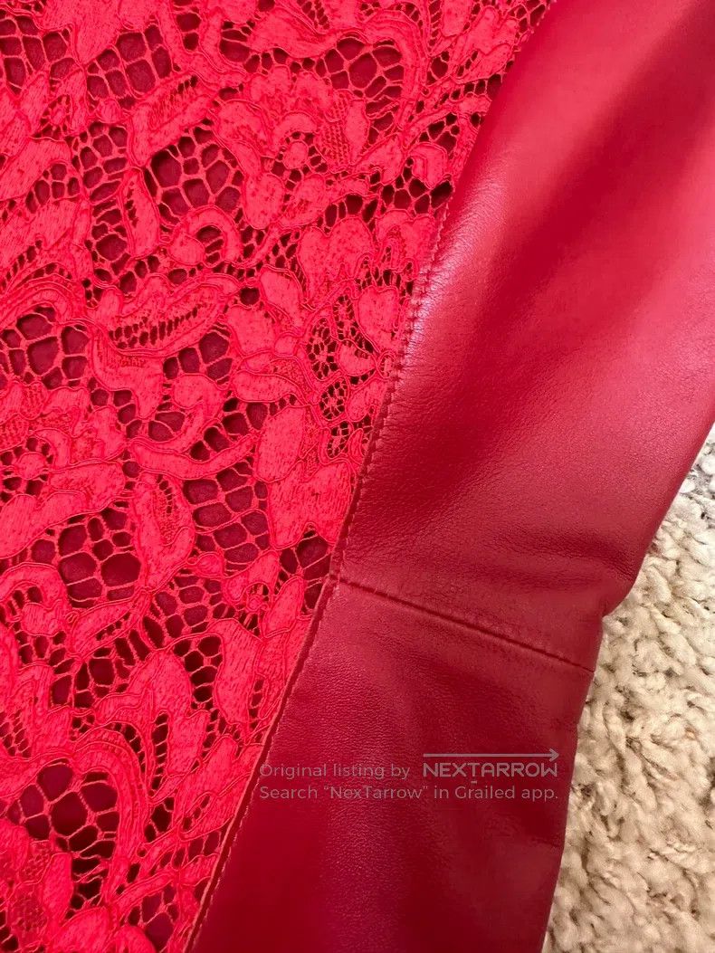 Valentino Valentino Red sheepskin dress Size M / US 6-8 / IT 42-44 - 3 Thumbnail