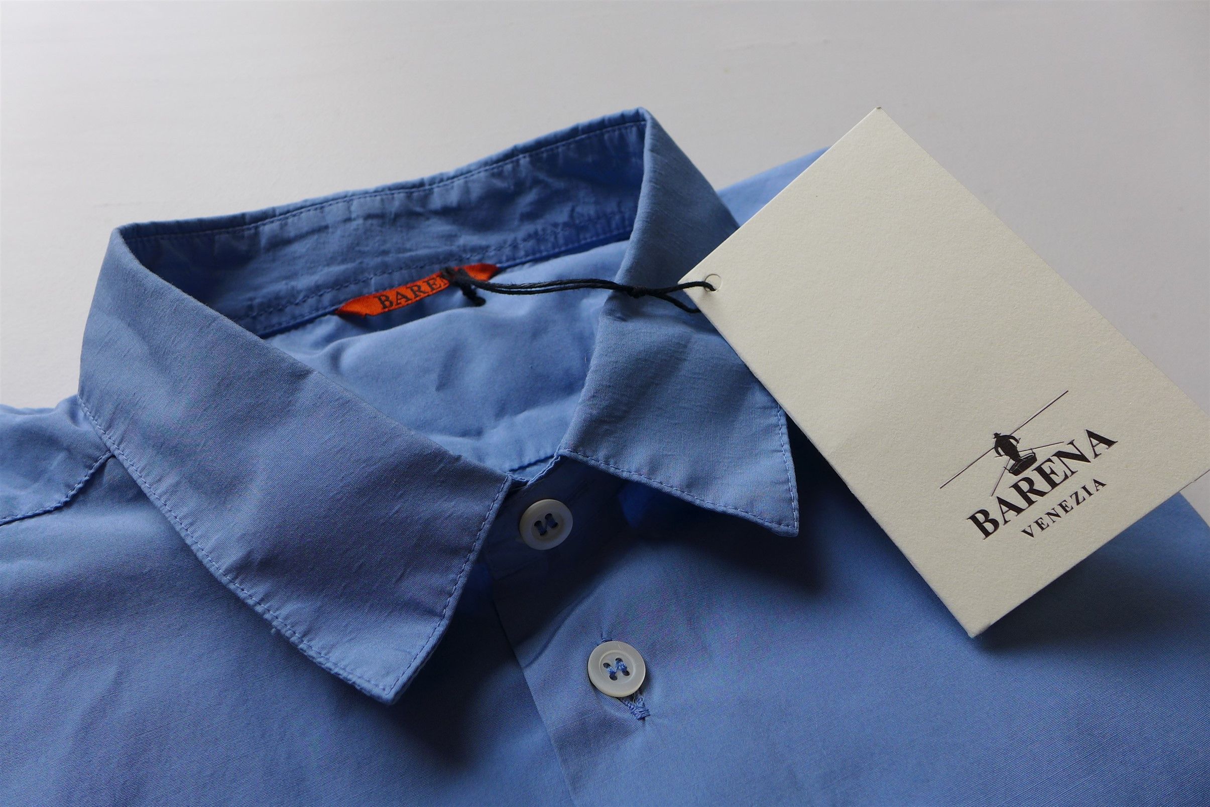Barena Barena Coppi Supio Shirt -- Sky Blue Cotton Size US L / EU 52-54 / 3 - 12 Thumbnail