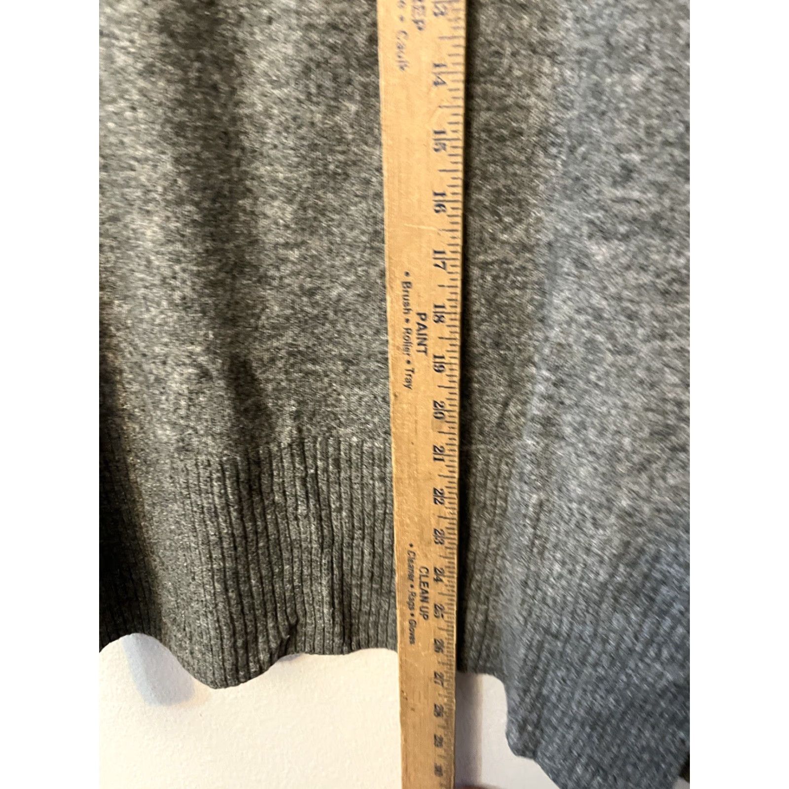 H&M H&M Womens Pullover Sweater Gray Long Sleeve Crew Neck L Acrylic Blend Solid Heathered Knit Sweatshirt Size L / US 10 / IT 46 - 4 Thumbnail