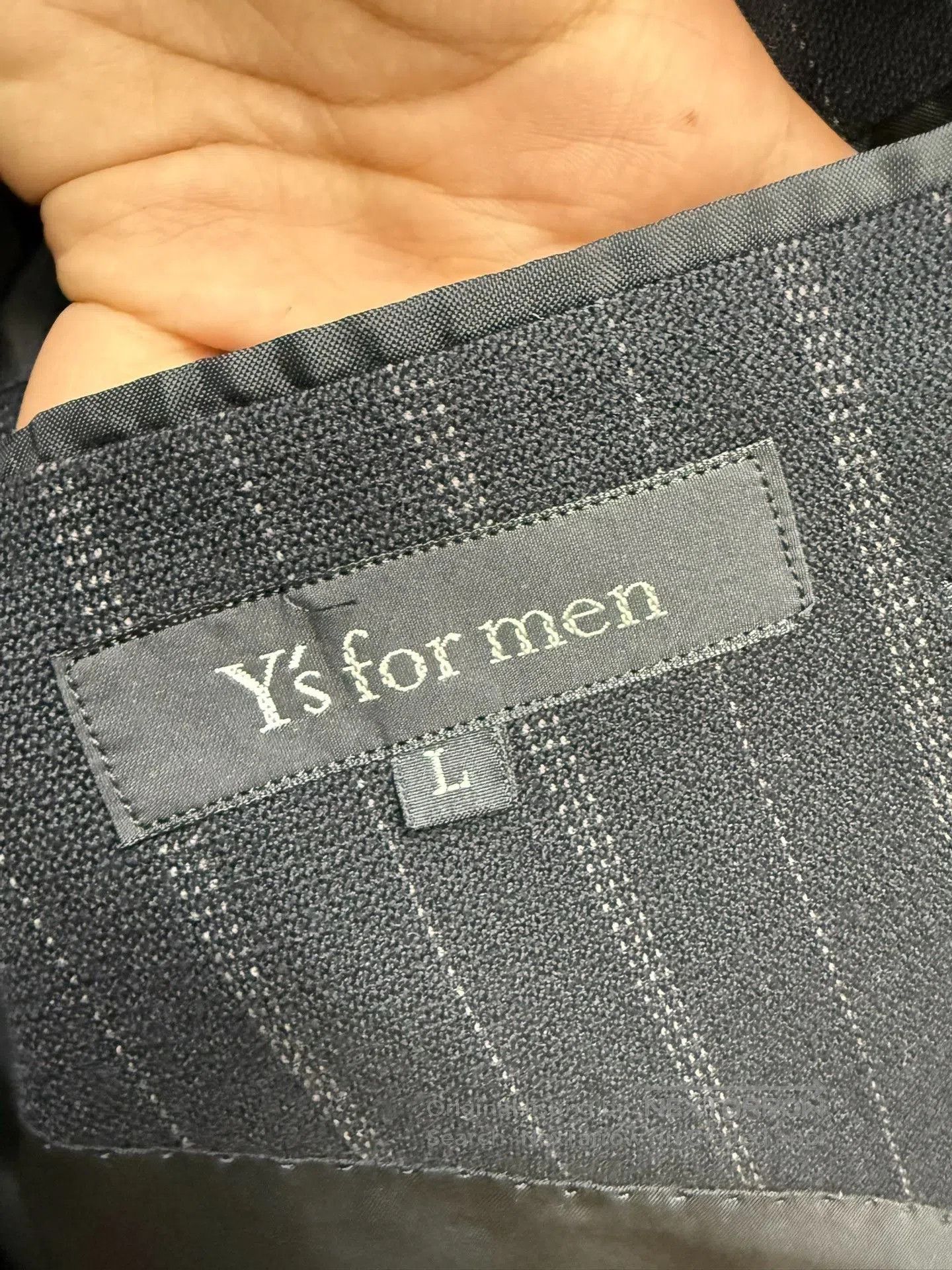 Y's for Men Yohji Yamamoto Y's Men's Thick Wool Striped Loose Suit. Size US L / EU 52-54 / 3 - 6 Thumbnail