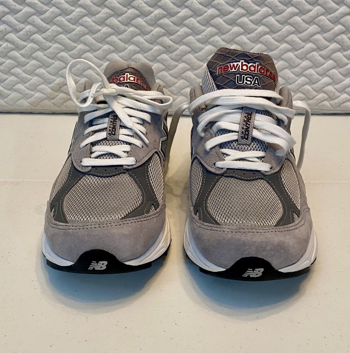 New Balance New Balance 990v3 Made in USA Gray White Suede Heritage 8 LN Size US 8 / EU 41 - 2 Thumbnail