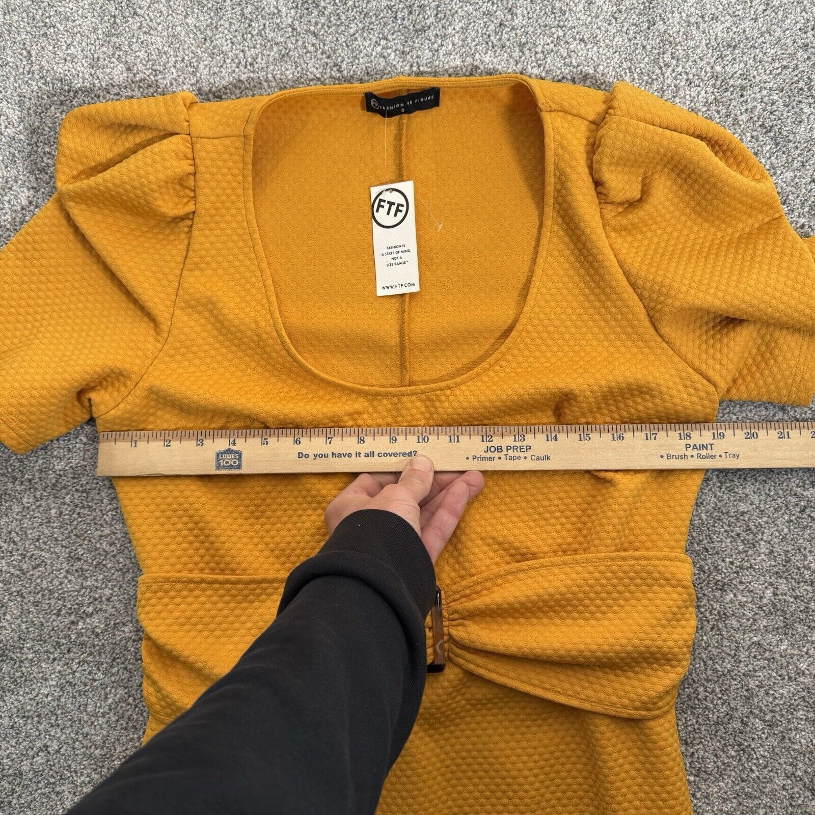 Other Fashion To Figure FTF Dress US 12 Mod Puff Sleeves Tailored Size XL / US 12-14 / IT 48-50 - 8 Thumbnail