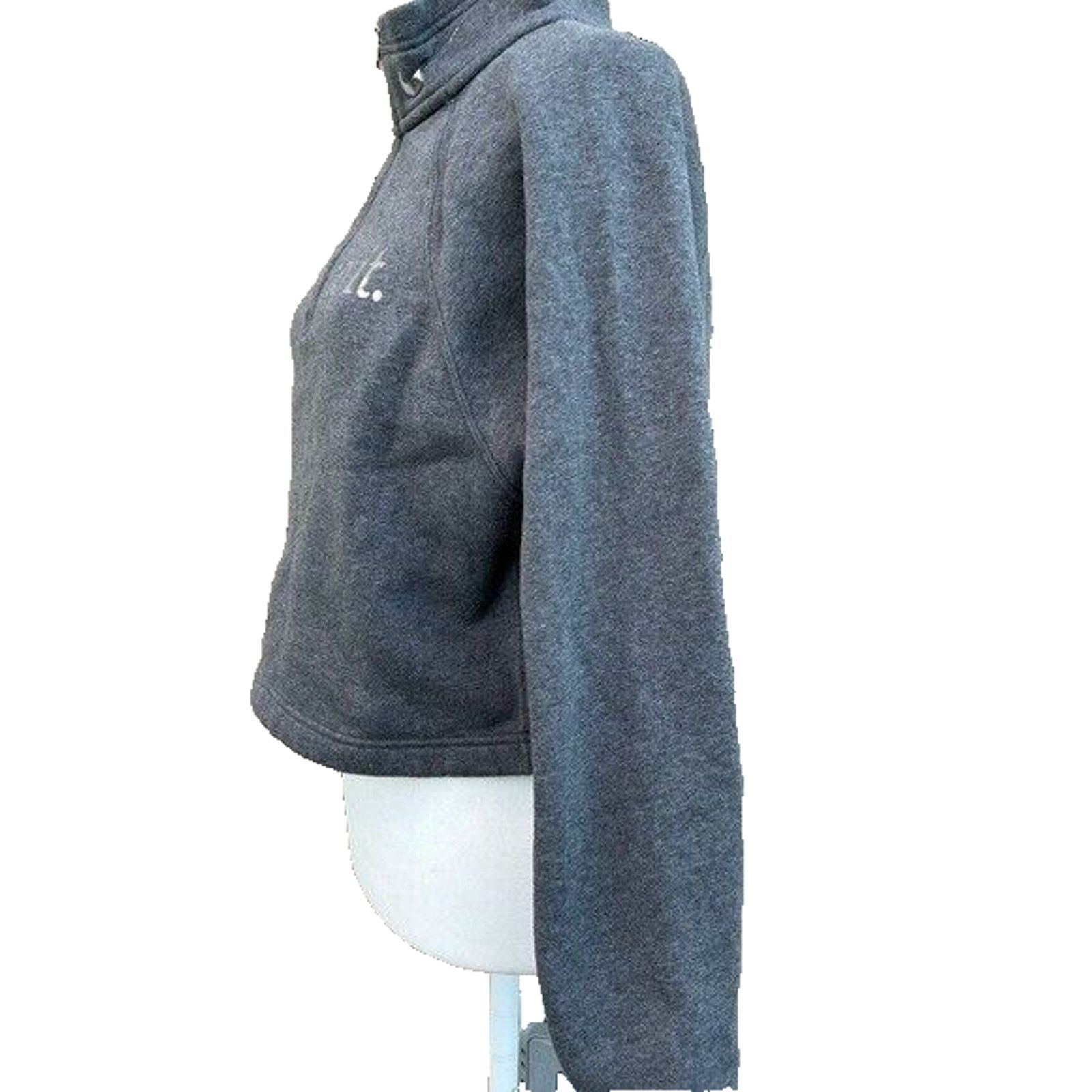 Nike Nike Women's Grey Cropped French Terry Top size S A000236 Size S / US 4 / IT 40 - 5 Thumbnail