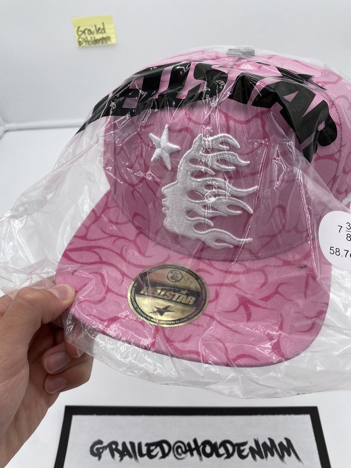 HELLSTAR 7 3/8 HELLSTAR Pink Brain Fitted Hat | Grailed