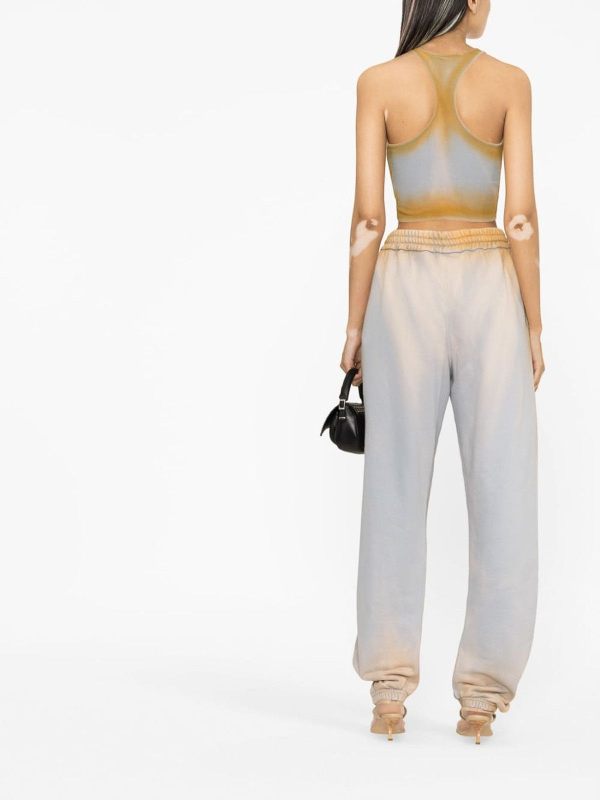 Off-White o1gr1nt0425 Laundry Twisted Sweatpant in Beige Size 26" / US 2 / IT 38 - 6 Thumbnail