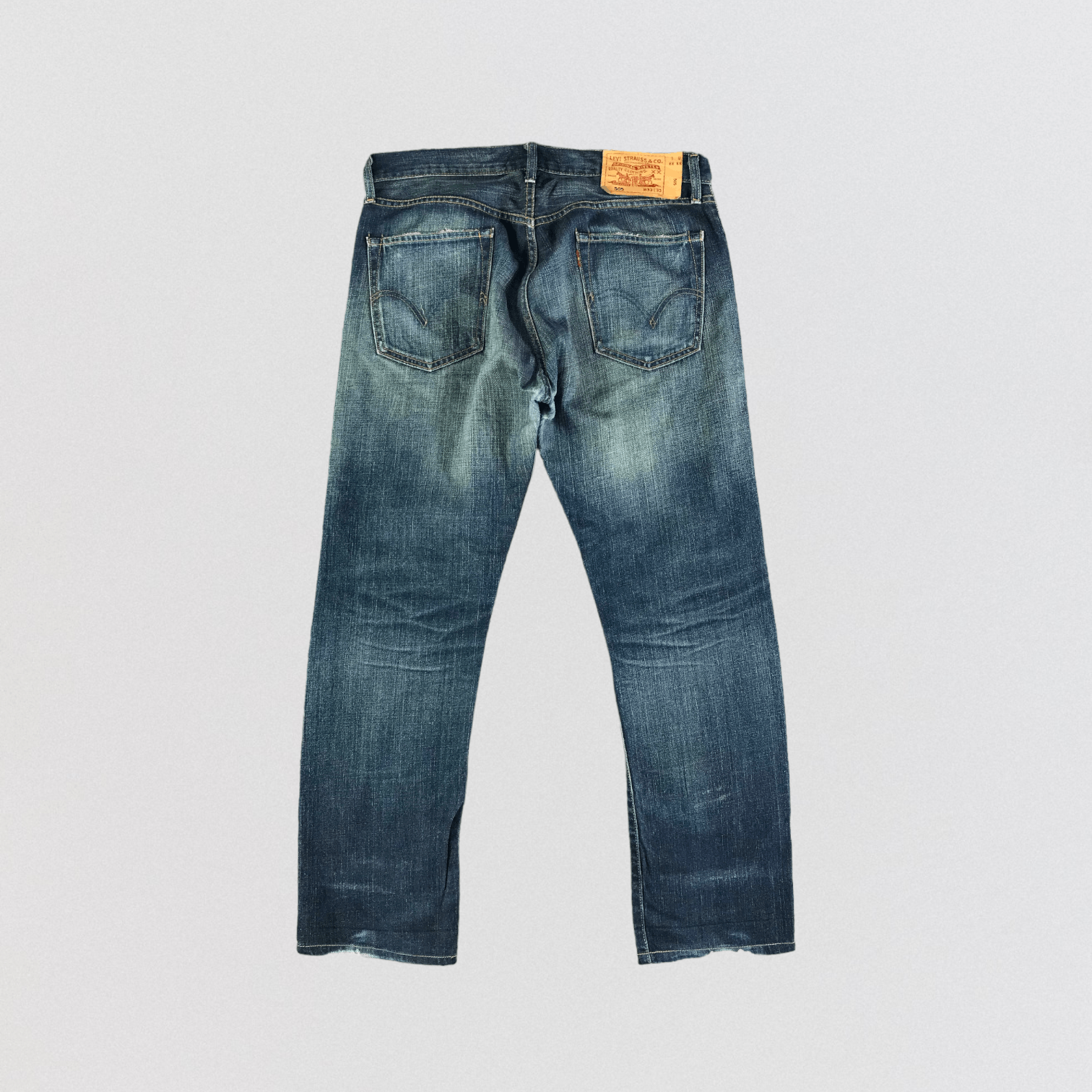Levi's × Vintage Vintage Blue Wash Levis 505 Jeans-JM3304 Size US 35 - 2 Thumbnail