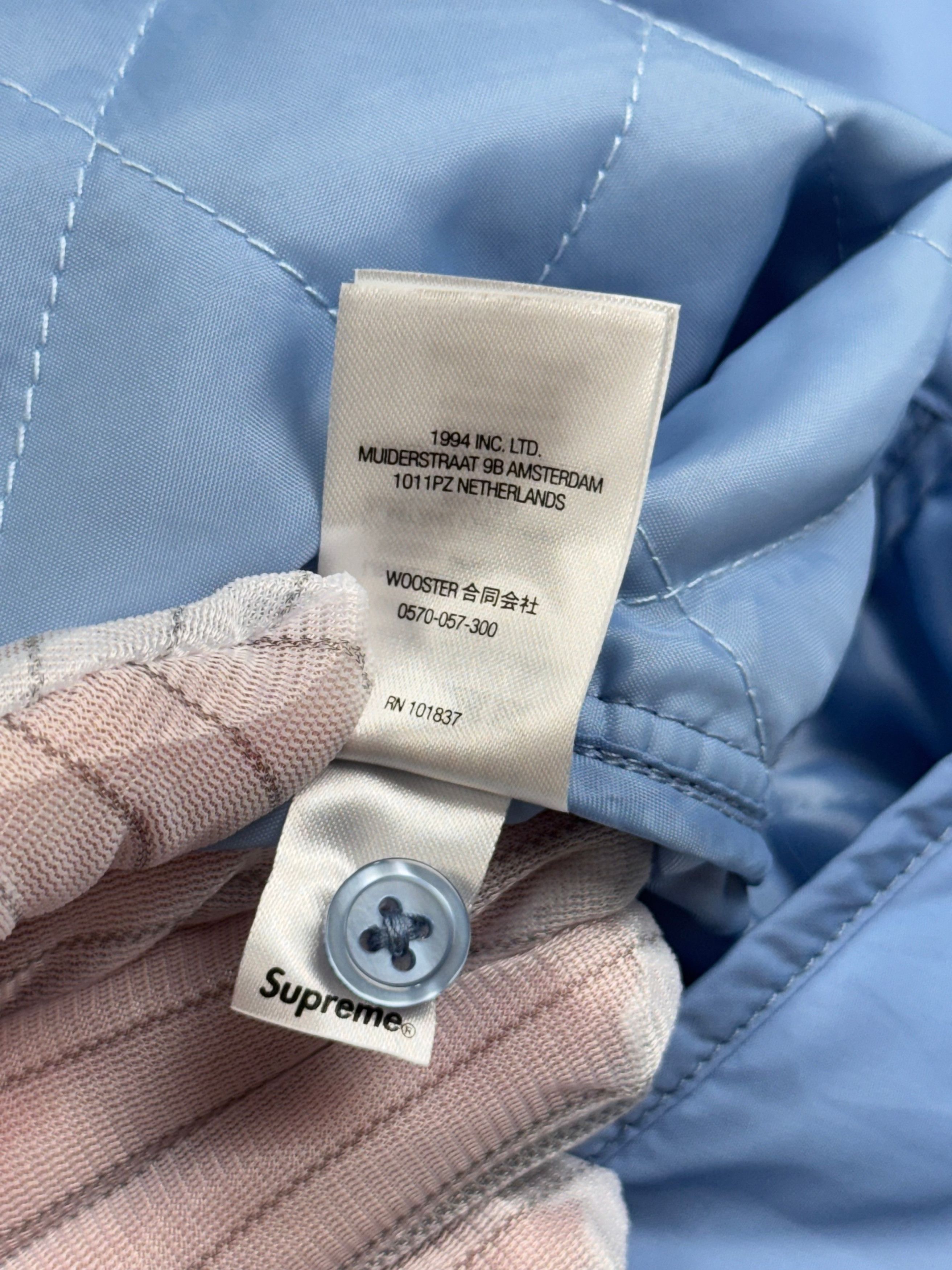 Supreme Unworn* Supreme Nylon Filled Shirt Size M Slate Blue Size US M / EU 48-50 / 2 - 15 Thumbnail