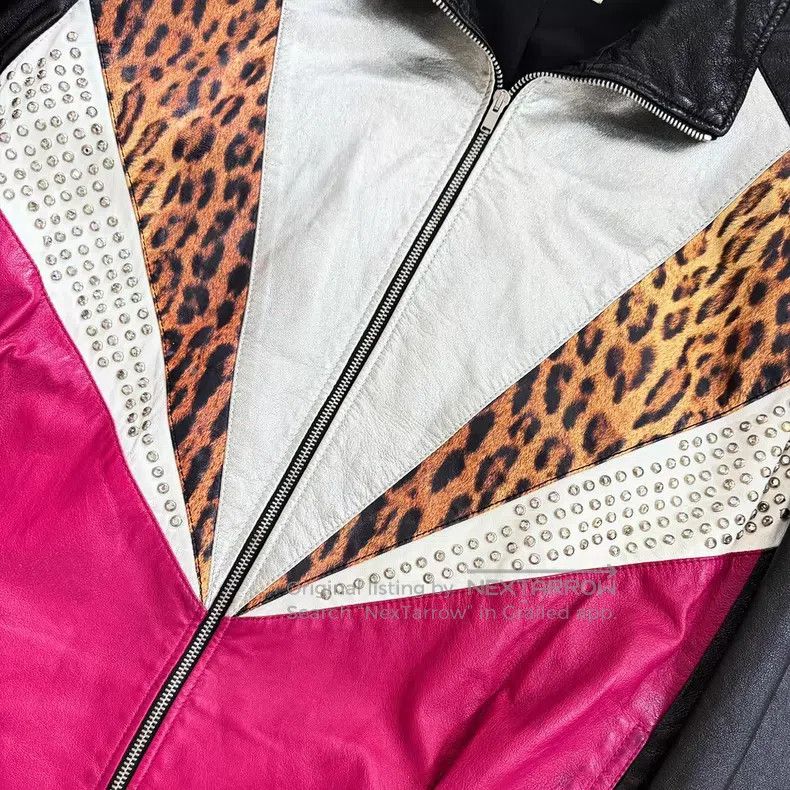 Saint Laurent Paris Saint Laurent Paris Crystal Leopard Print Jacket i Size US S / EU 44-46 / 1 - 2 Thumbnail