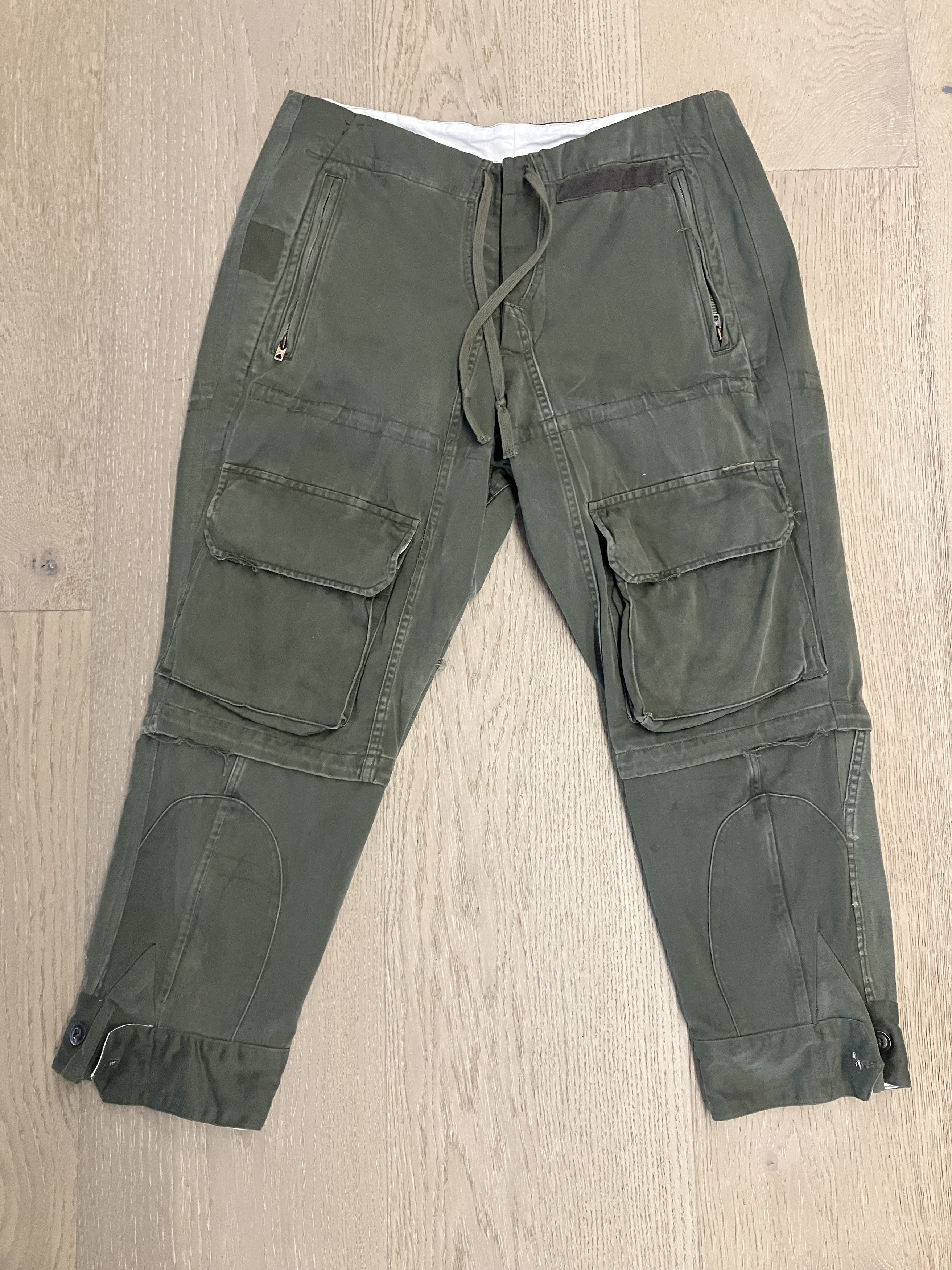 image of Greg Laurent Sample Green Vintage Military Cargo Pants Large, Men's (Size 34)