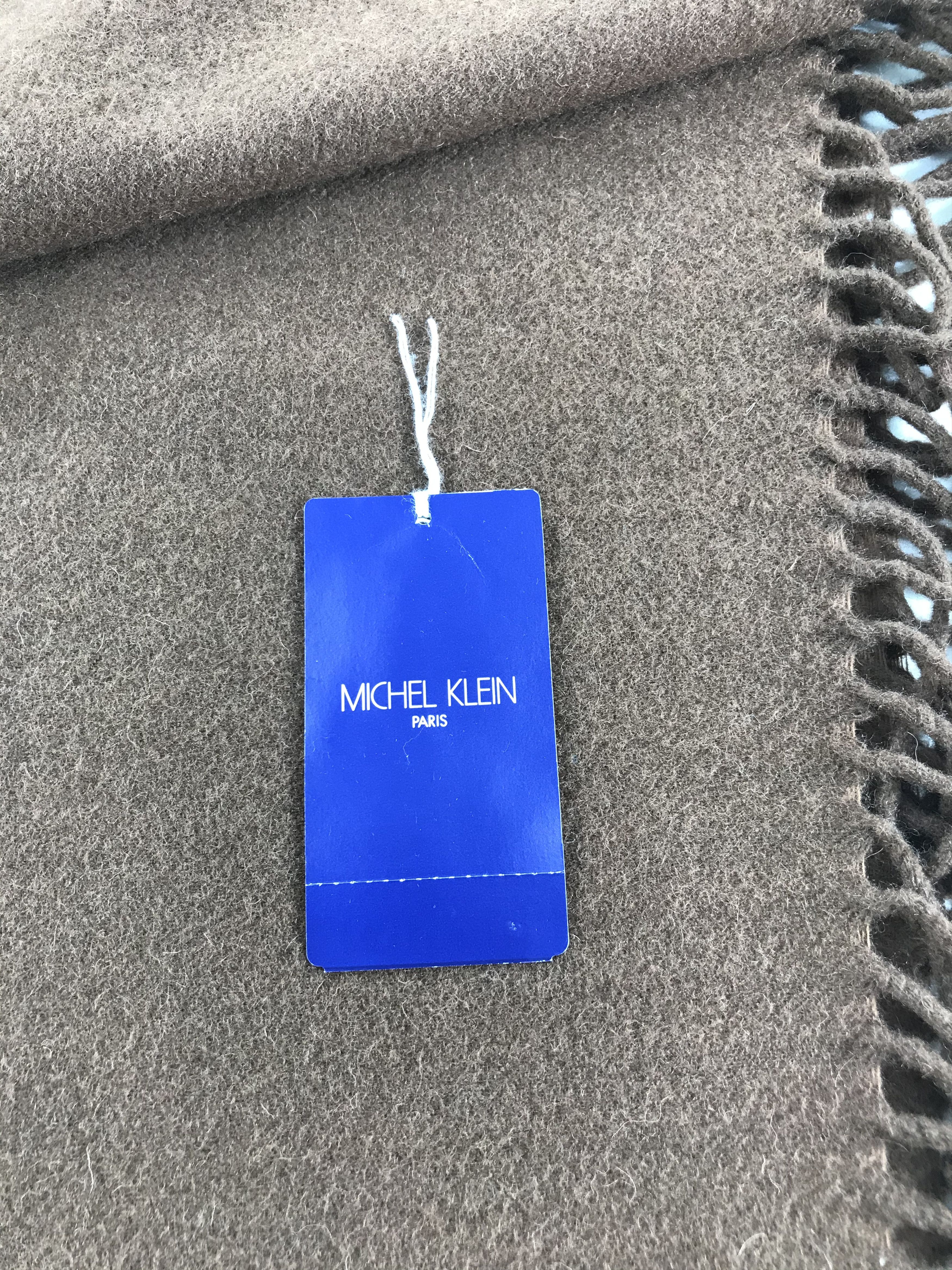 Michel Klein Michel Klein Brown Wool Scarf Muffler V107 Size ONE SIZE - 4 Thumbnail