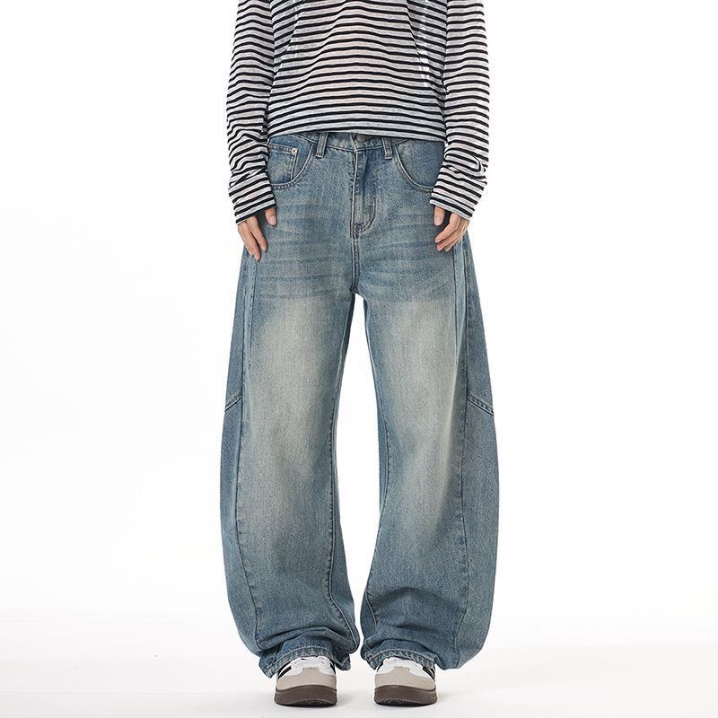 Vintage American high-street retro men's baggy cutaway jeans Size US 32 / EU 48 - 1 Thumbnail