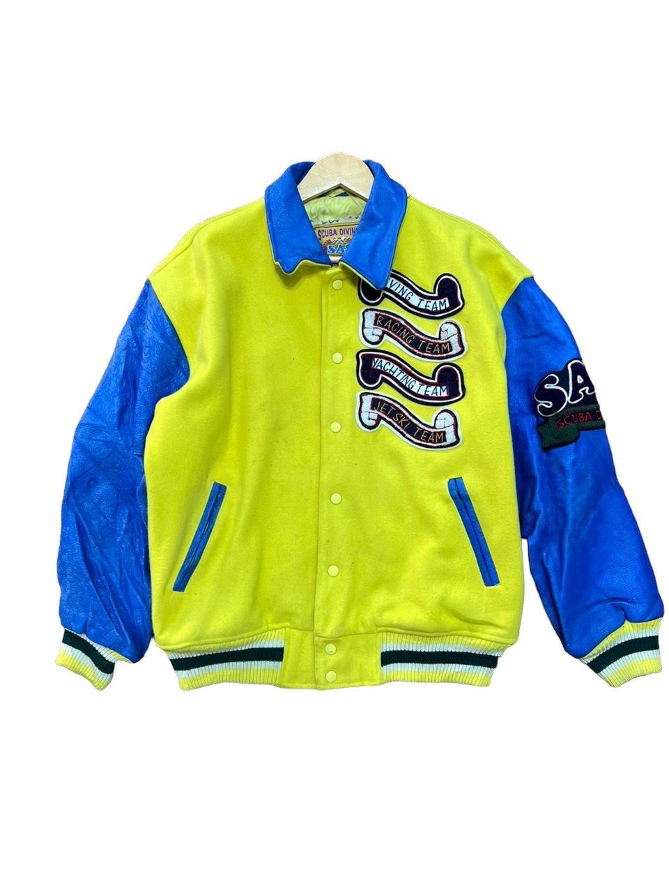 Vintage Vintage SAS Scuba Diving Varsity Jacket Size US L / EU 52-54 / 3 - 1 Thumbnail