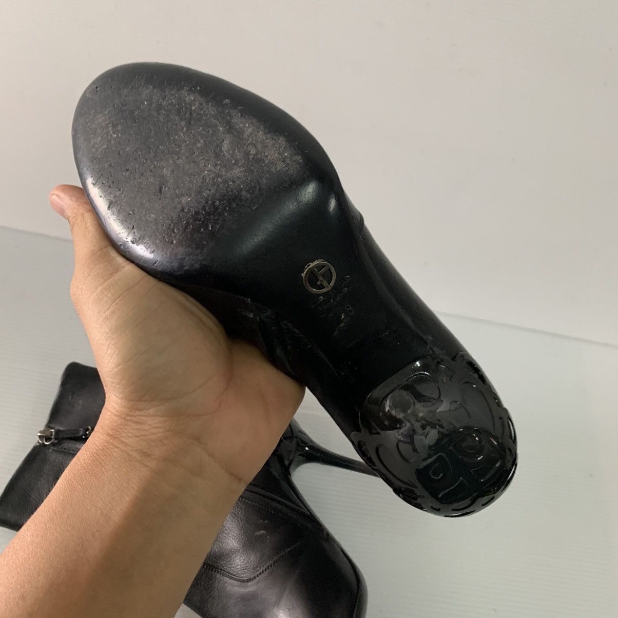 Giorgio Armani Giorgio Armani Leather Shoes Size US 8 / IT 38 - 8 Thumbnail