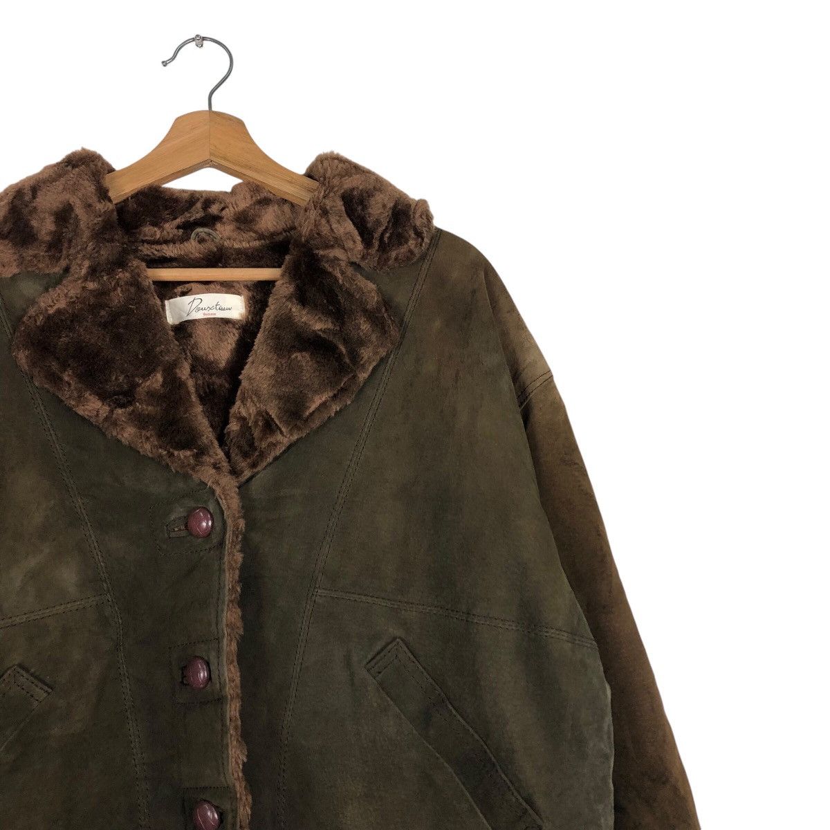 Designer 📌Doux tisow Femme Mink Fur Lining Cardigan Jacket Size US M / EU 48-50 / 2 - 7 Thumbnail