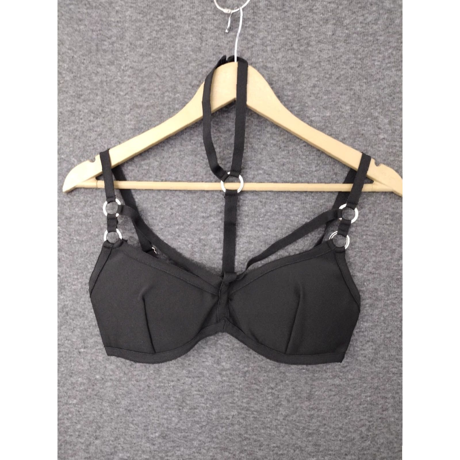 Vintage Codigo Bra Small Lively Black Y Ring Padded Wireless Bra - Womens Shirt Size ONE SIZE - 2 Thumbnail