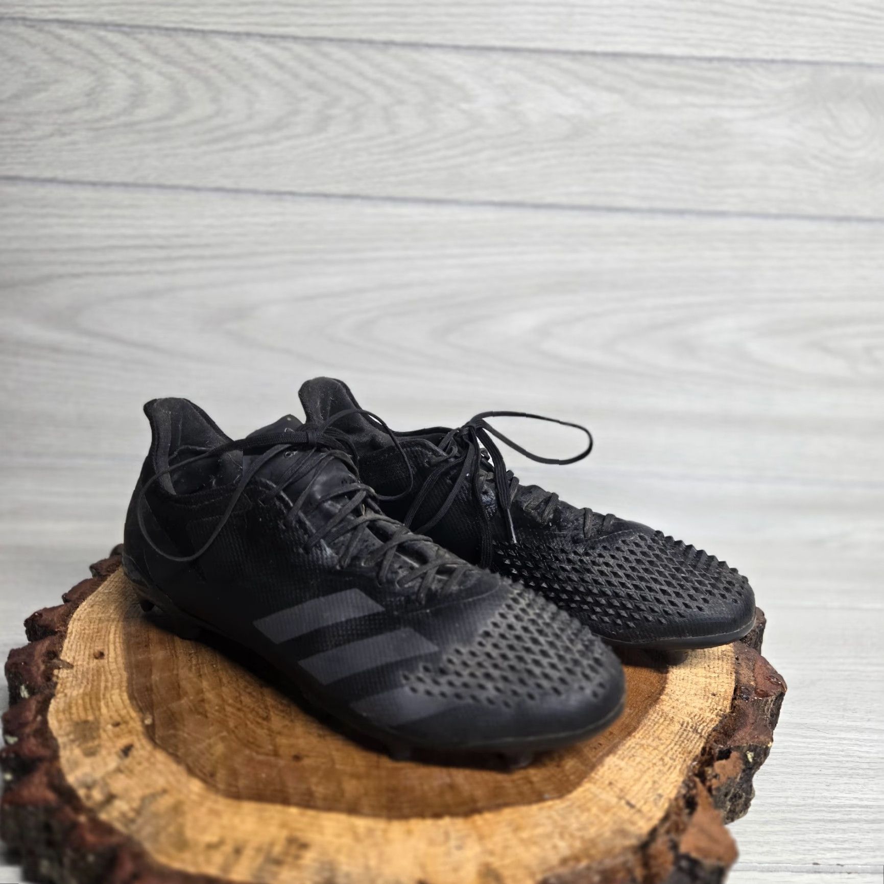 Adidas Adidas Predator 20.2 FG Demonskin Triple Black Soccer Cleats Adult Men's 9.5 Nike? Size US 10 / EU 43 - 2 Thumbnail