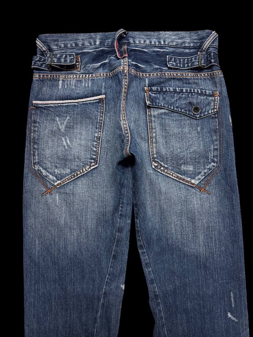 Japanese Brand TWIST LEG Vintage Uj Jean Sick Distressed Ripped Mudwash Size US 32 / EU 48 - 18 Thumbnail