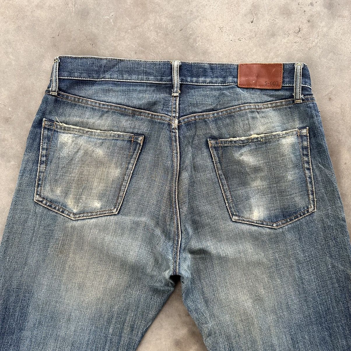 Japanese Brand Vintage Japanese Rusty Distressed Faded Denim Jean Pant W34 Size US 34 / EU 50 - 12 Thumbnail