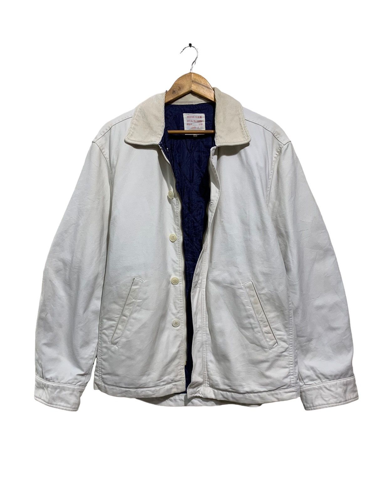 Blue Blue Japan 🔥MISTER FREEDOM X H.R MARKET DUCK CANVAS WORKERS JACKET Size US L / EU 52-54 / 3 - 3 Thumbnail
