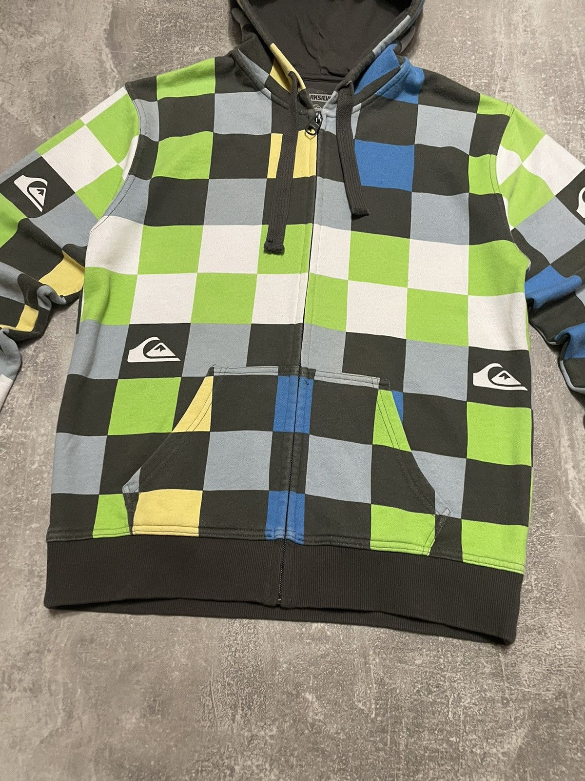 Quiksilver Vintage Quicksilver Surf Cubes Zip-Up Hoodie Size US M / EU 48-50 / 2 - 3 Thumbnail