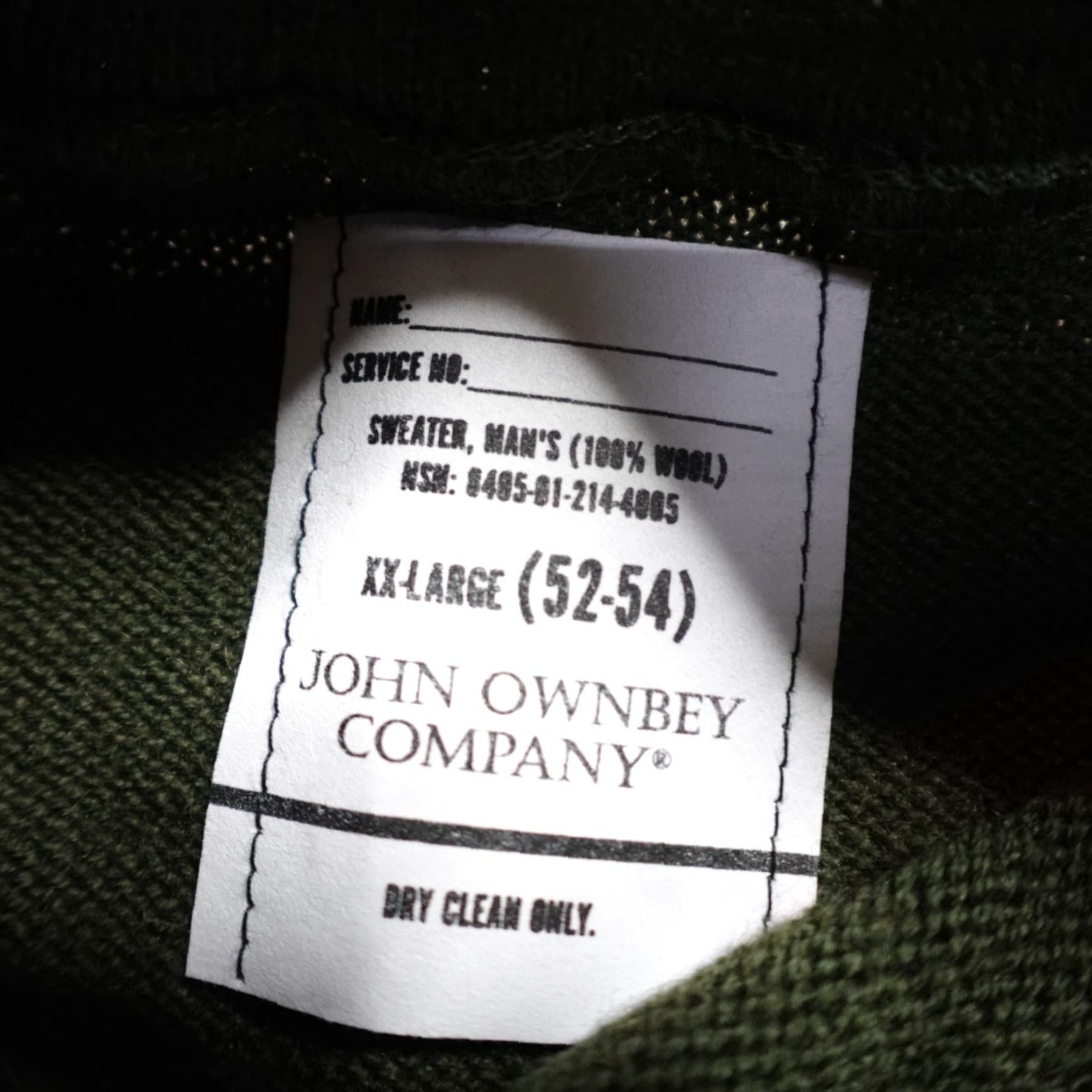 Vintage John Ownbey Sweater 2XL Green Mock Neck 100% Wool Mens Pullover Knit Size US XXL / EU 58 / 5 - 3 Thumbnail