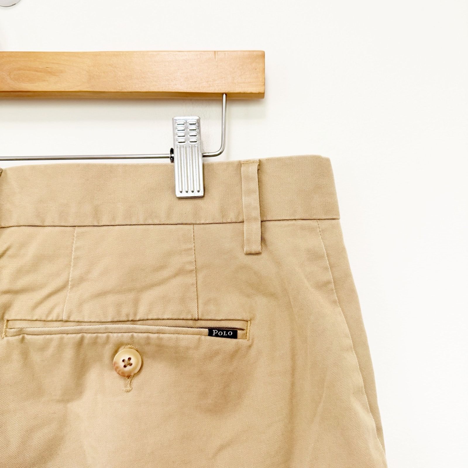 Polo Ralph Lauren Polo Ralph Lauren Tan Stretch Classic Fit Shorts Sz 36 Size US 36 / EU 52 - 4 Thumbnail