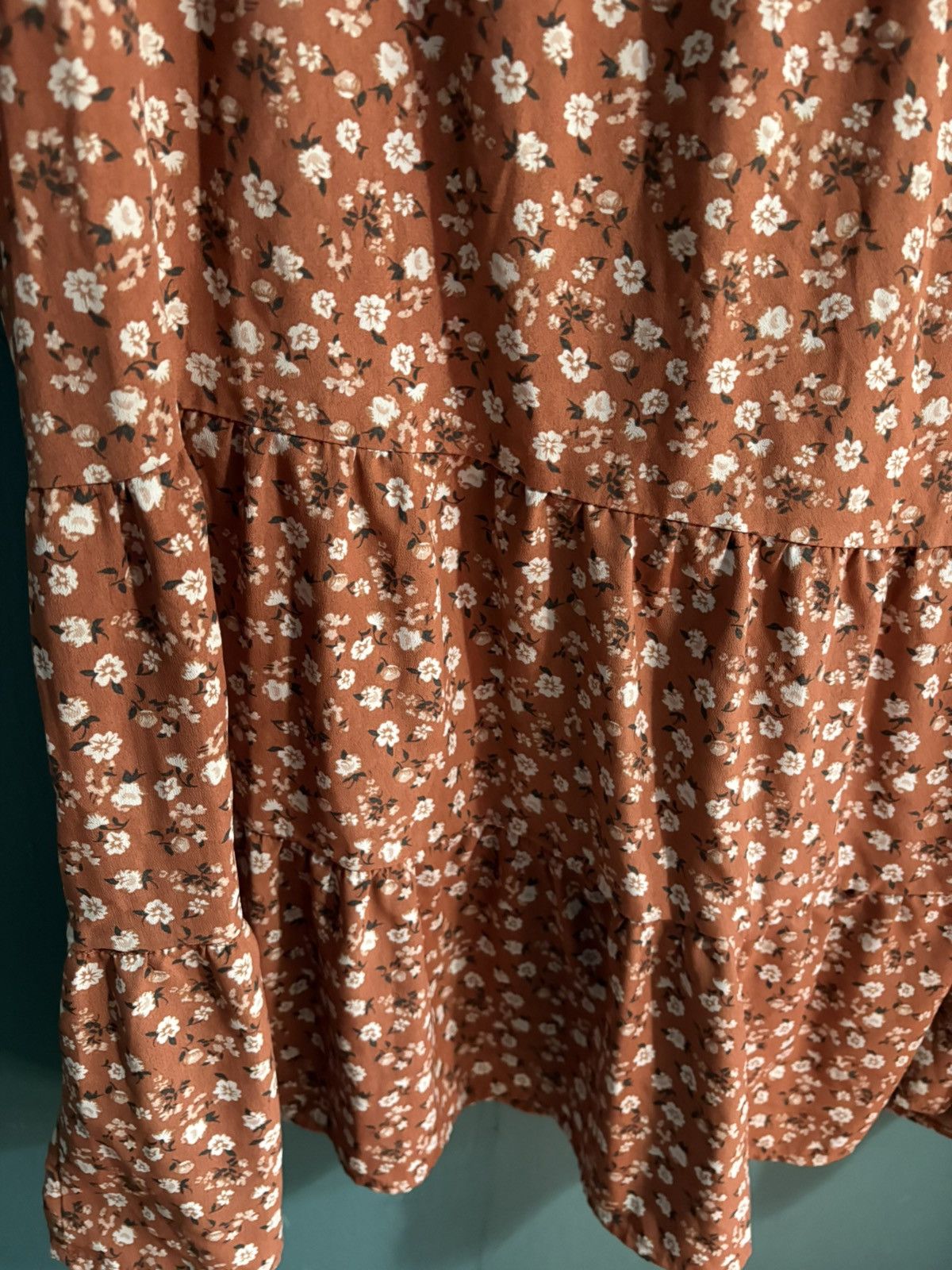 Other AUW Plus 3X Long Sleeve Summer Maxi Dress Floral Dress Size 3XL / US 20-22 - 4 Thumbnail