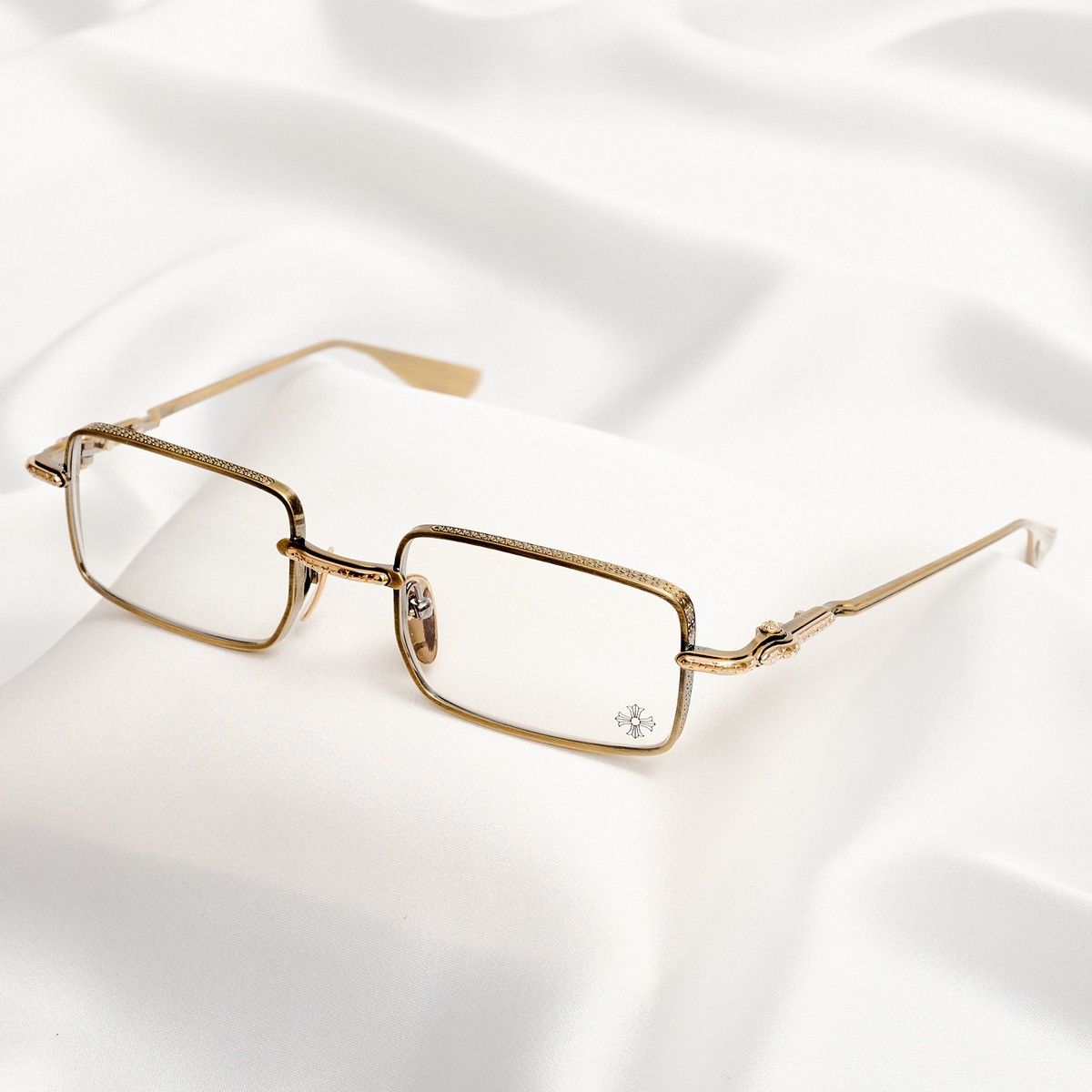 Chrome Hearts CHROME HEARTS BUCKLE RIDER ANTIQUE GOLD GLASSES Size ONE SIZE - 2 Thumbnail